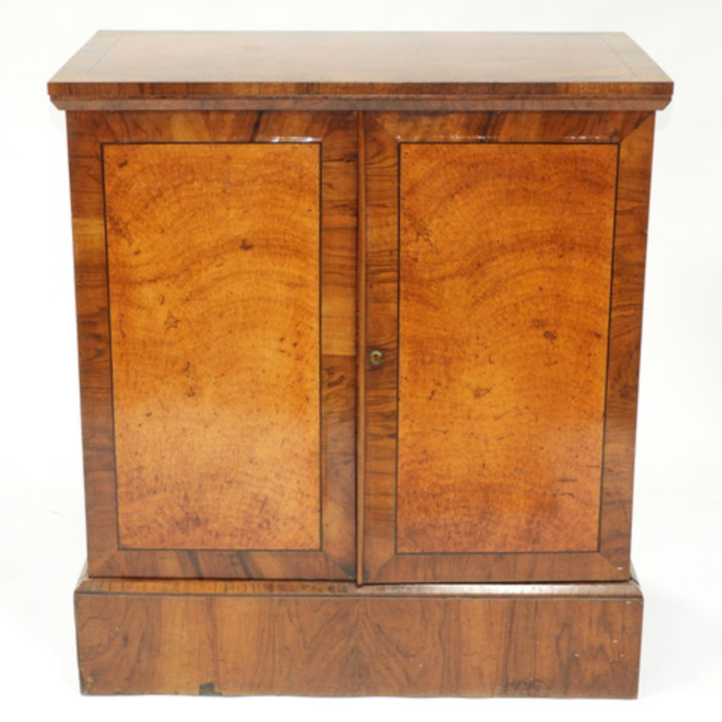 Rosewood and Burl Walnut Chest of Drawers
