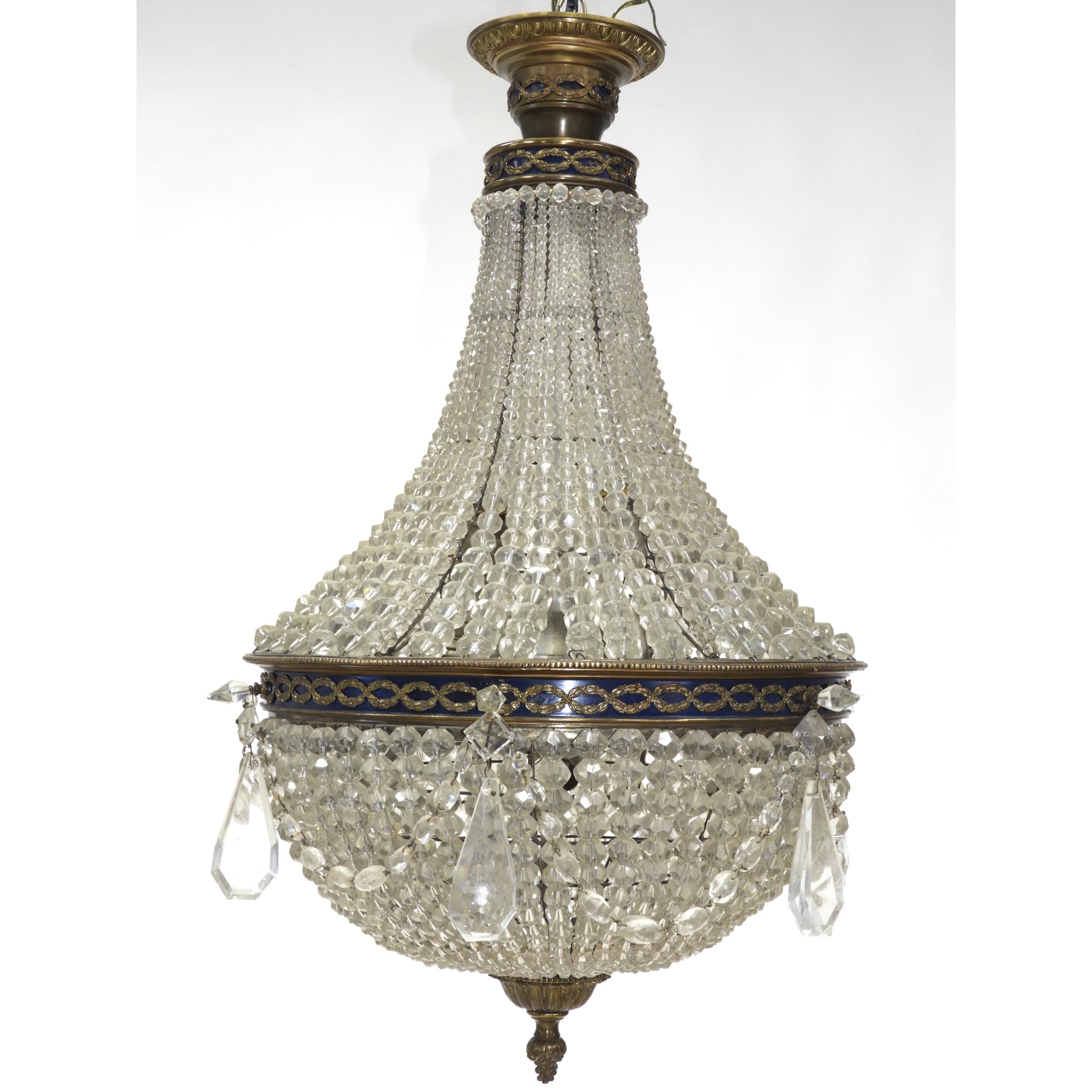 French Cut Glass and Ormolu Basket