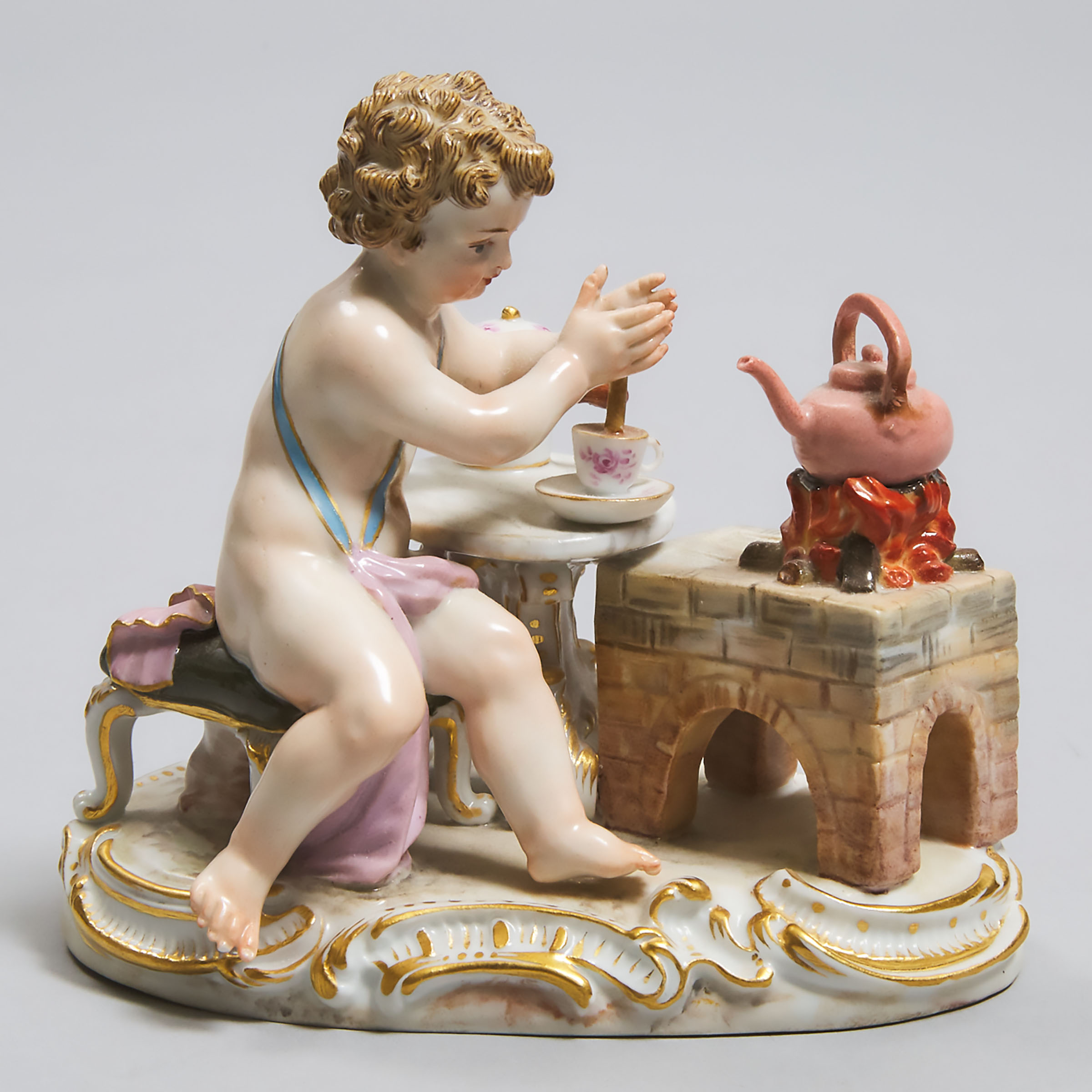 Meissen Figure of a Putto Making 3ac635