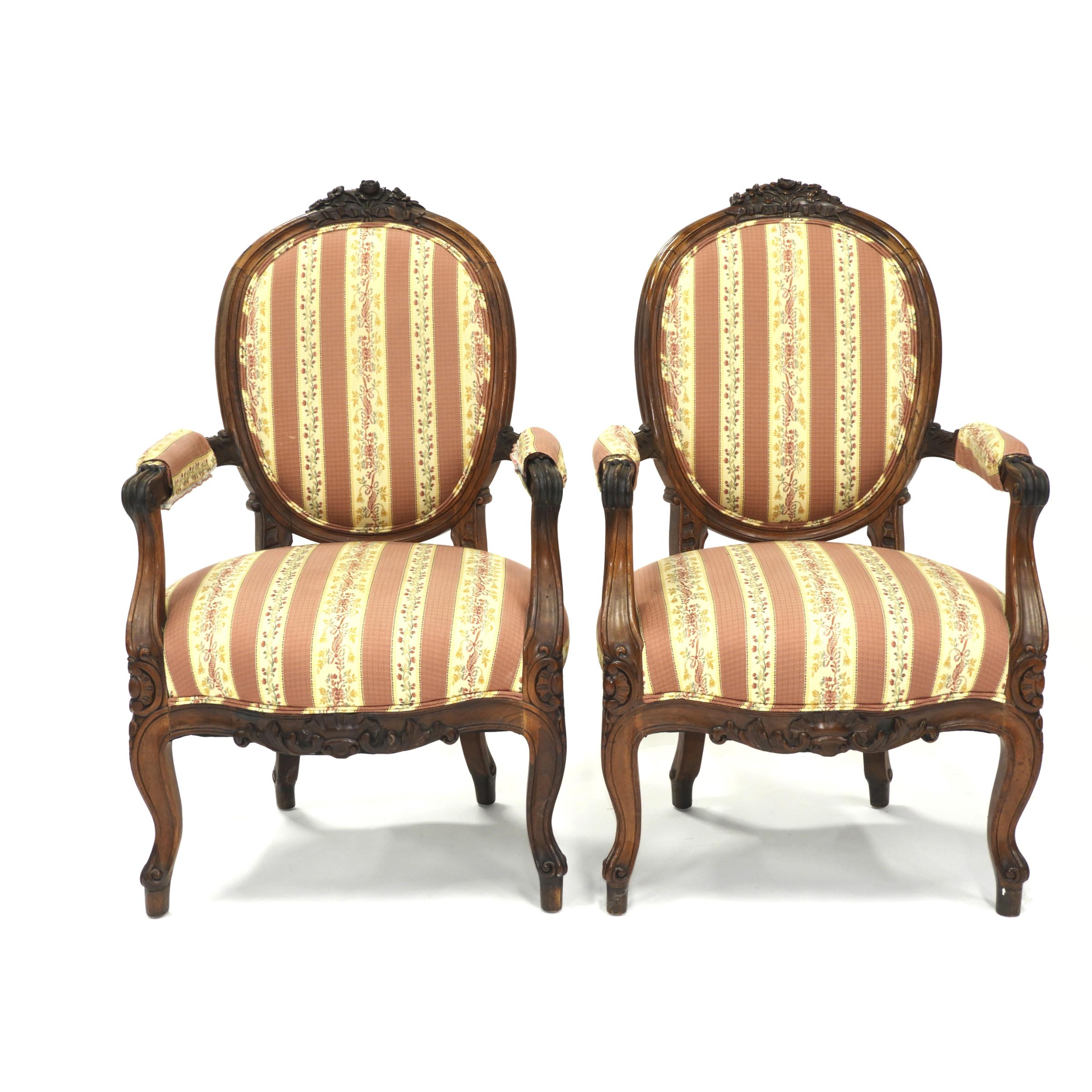 Pair of Louis XV Carved Rosewood 3ac640