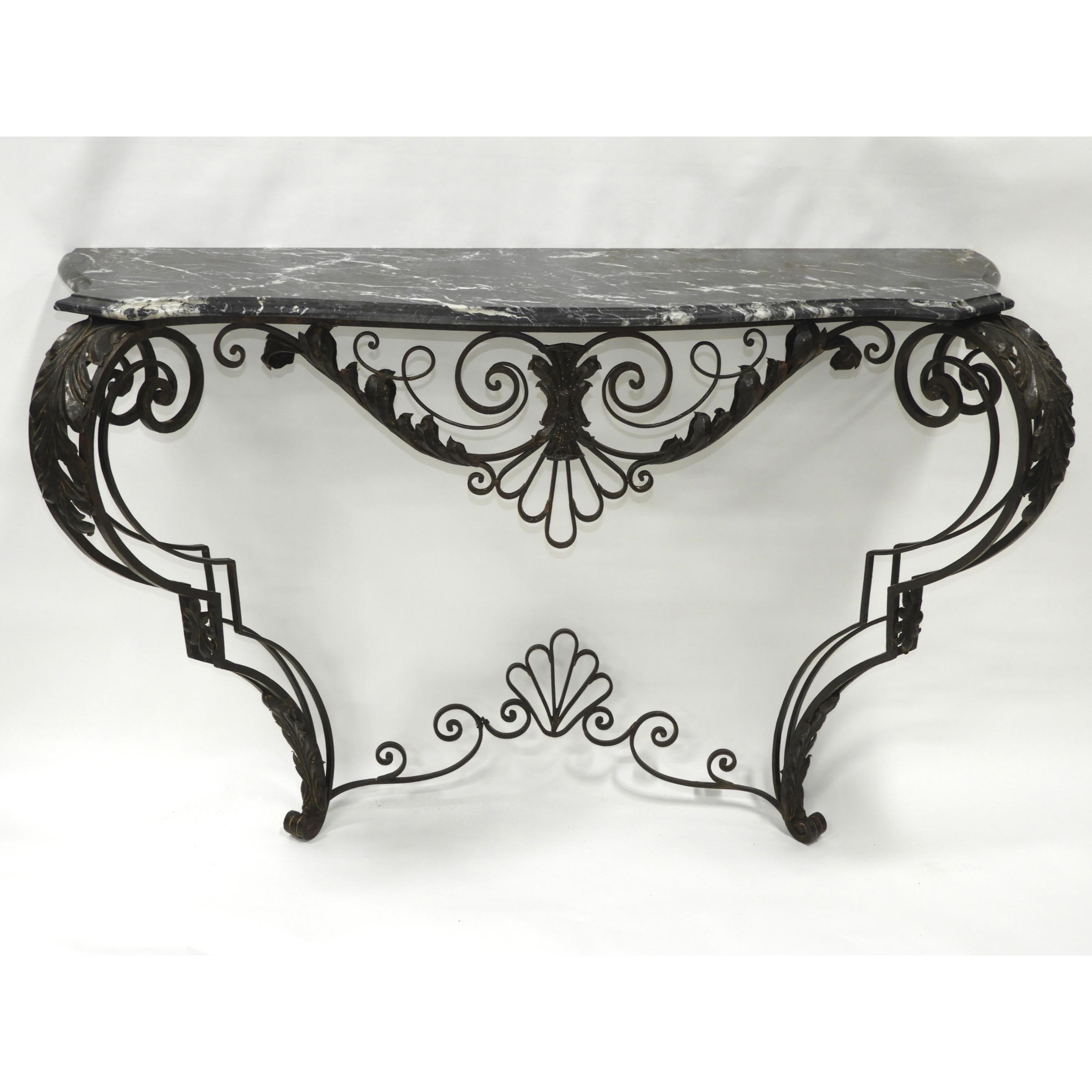 Spanish Wrought Iron Console Table,