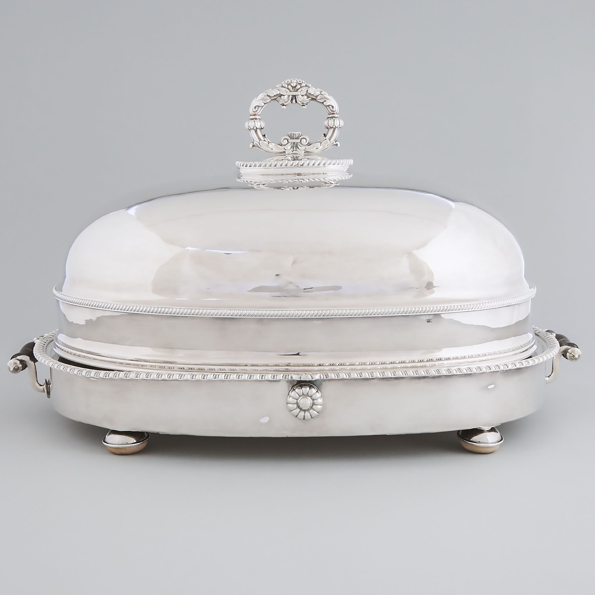 Victorian Silver Plated Oval Well and