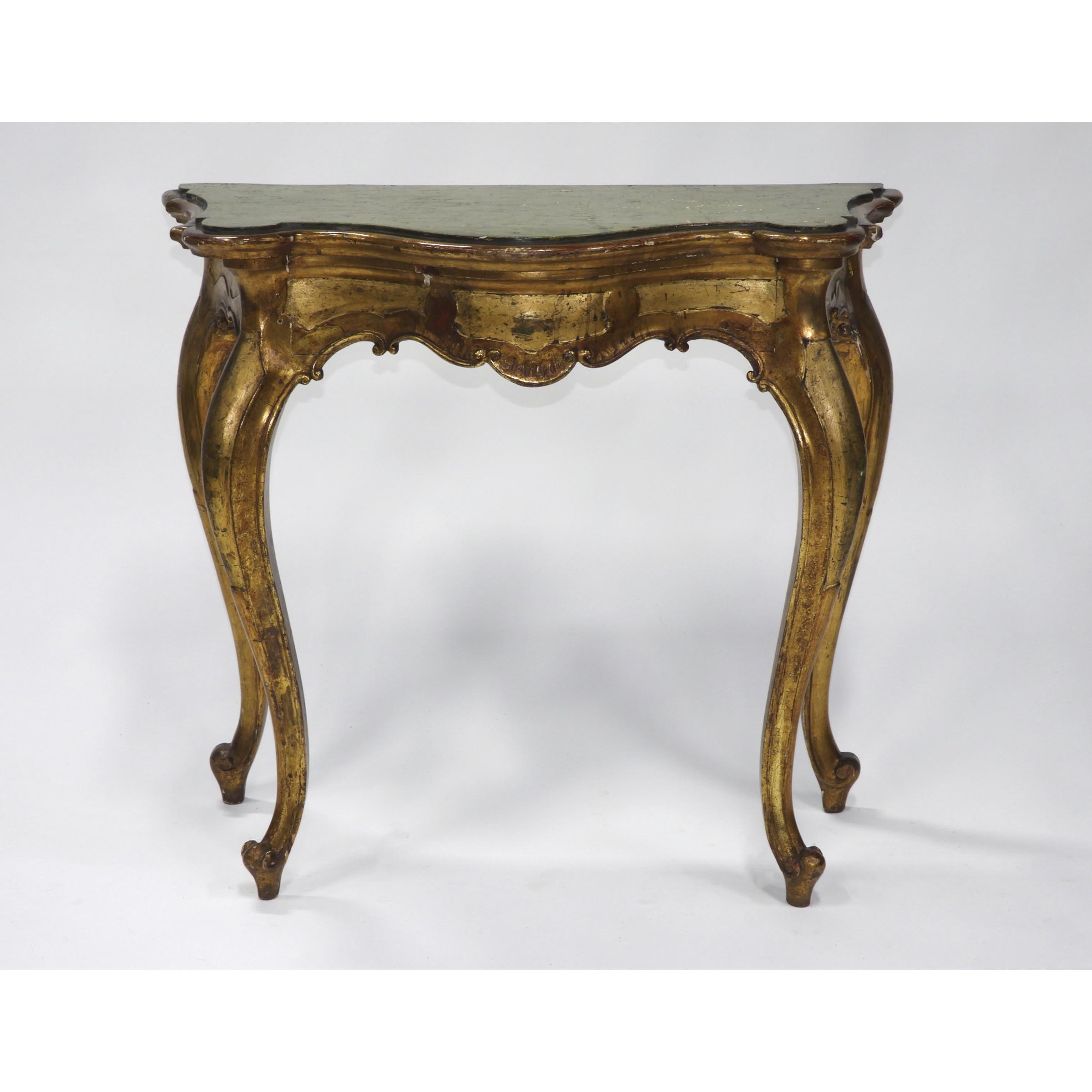 Italian Rococo Giltwood Console