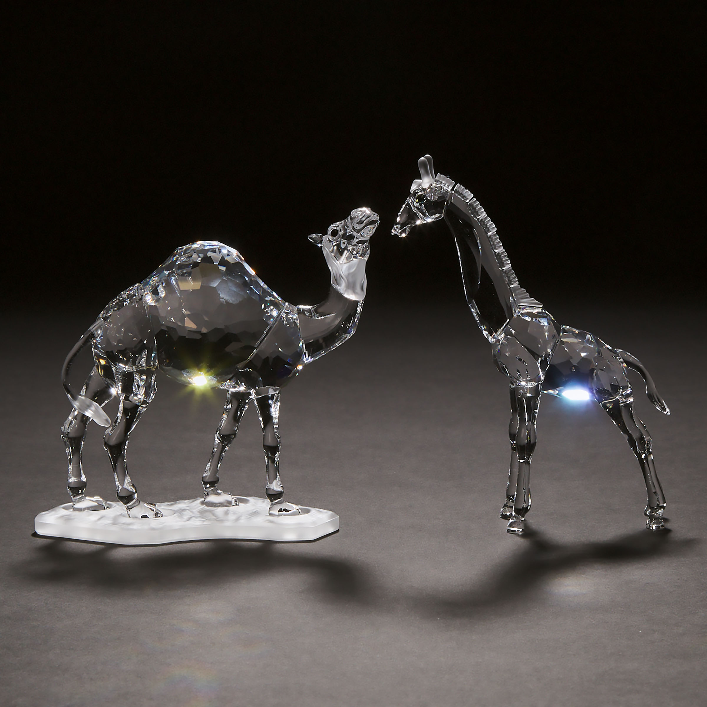 Swarovski Crystal Camel and Giraffe,