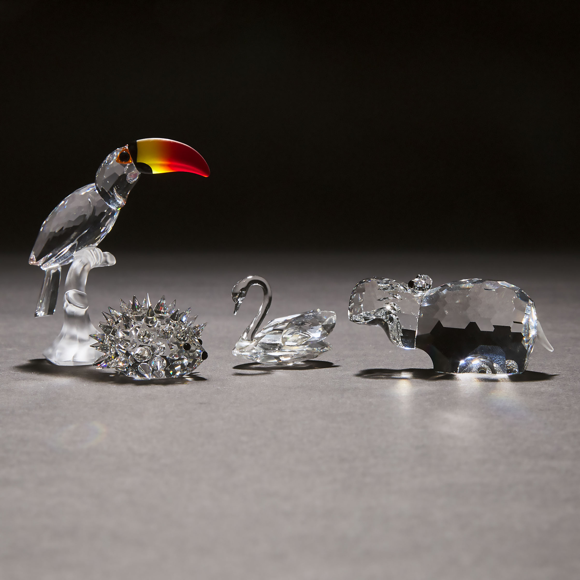 Four Swarovski Crystal Animal Figures  3ac6bd