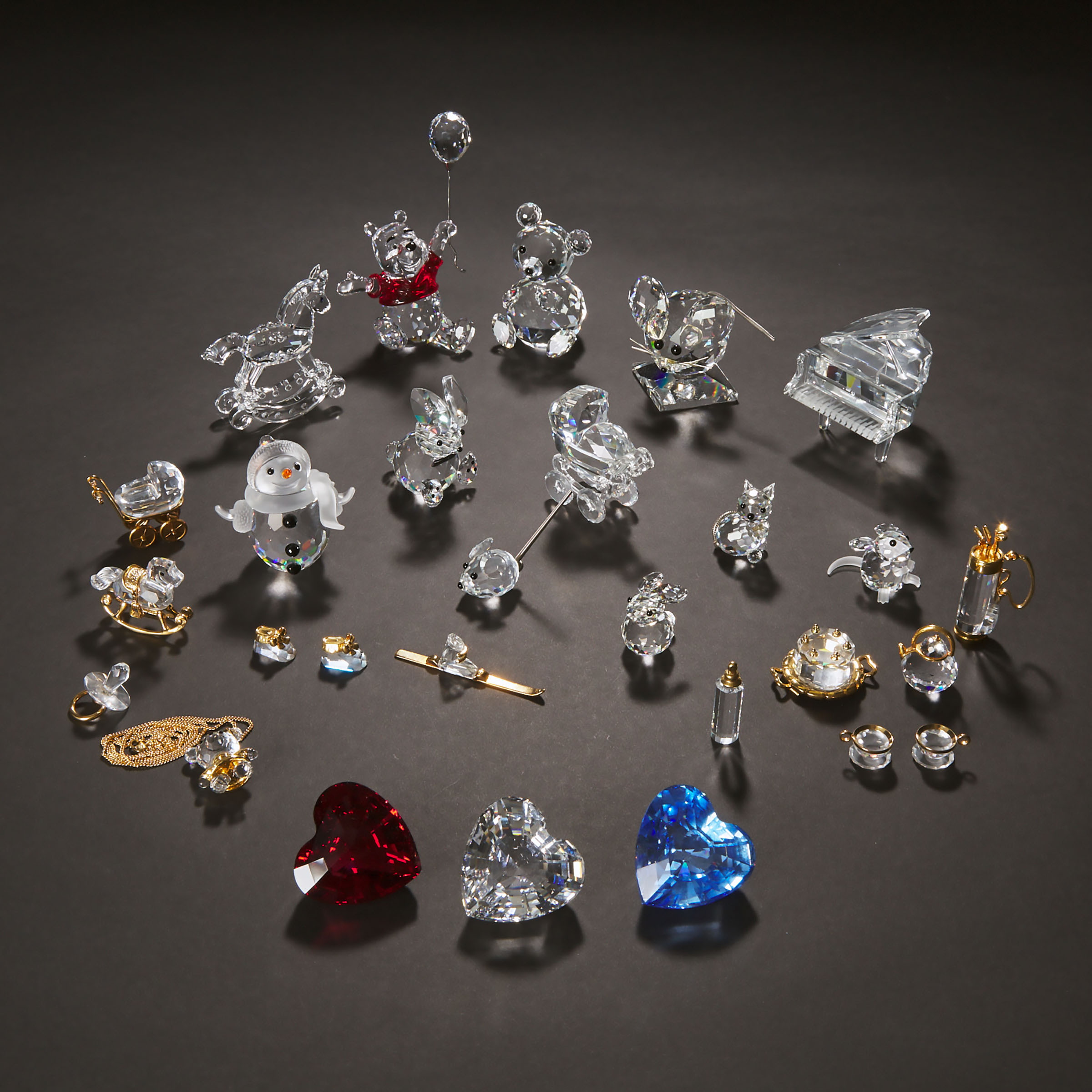 Group of Swarovski Crystal Decorative