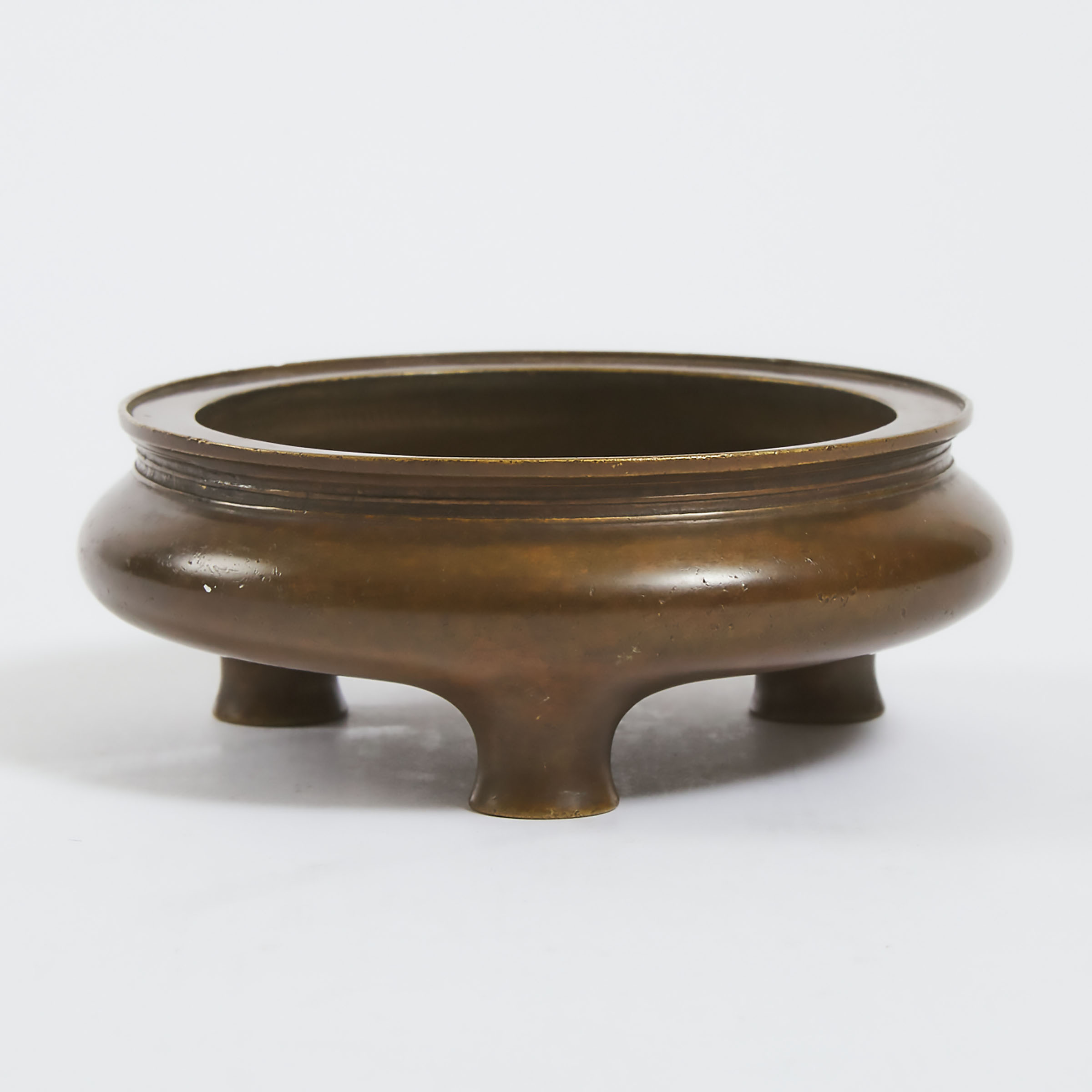 A Bronze Tripod Censer, 'Qing De