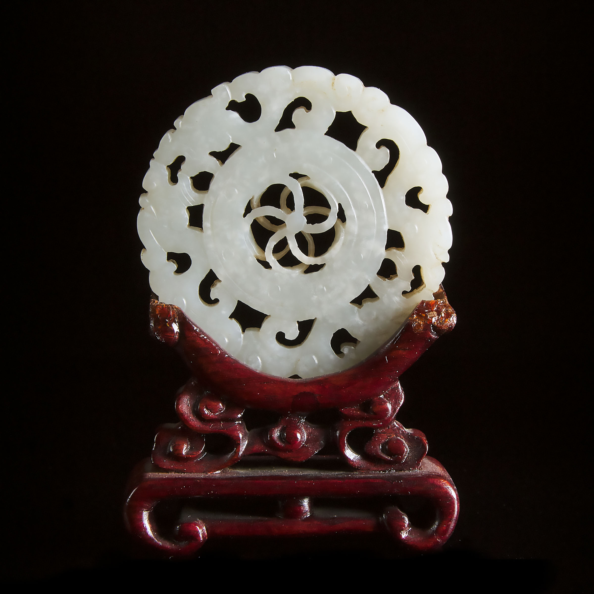 A White Jade Reticulated Circular