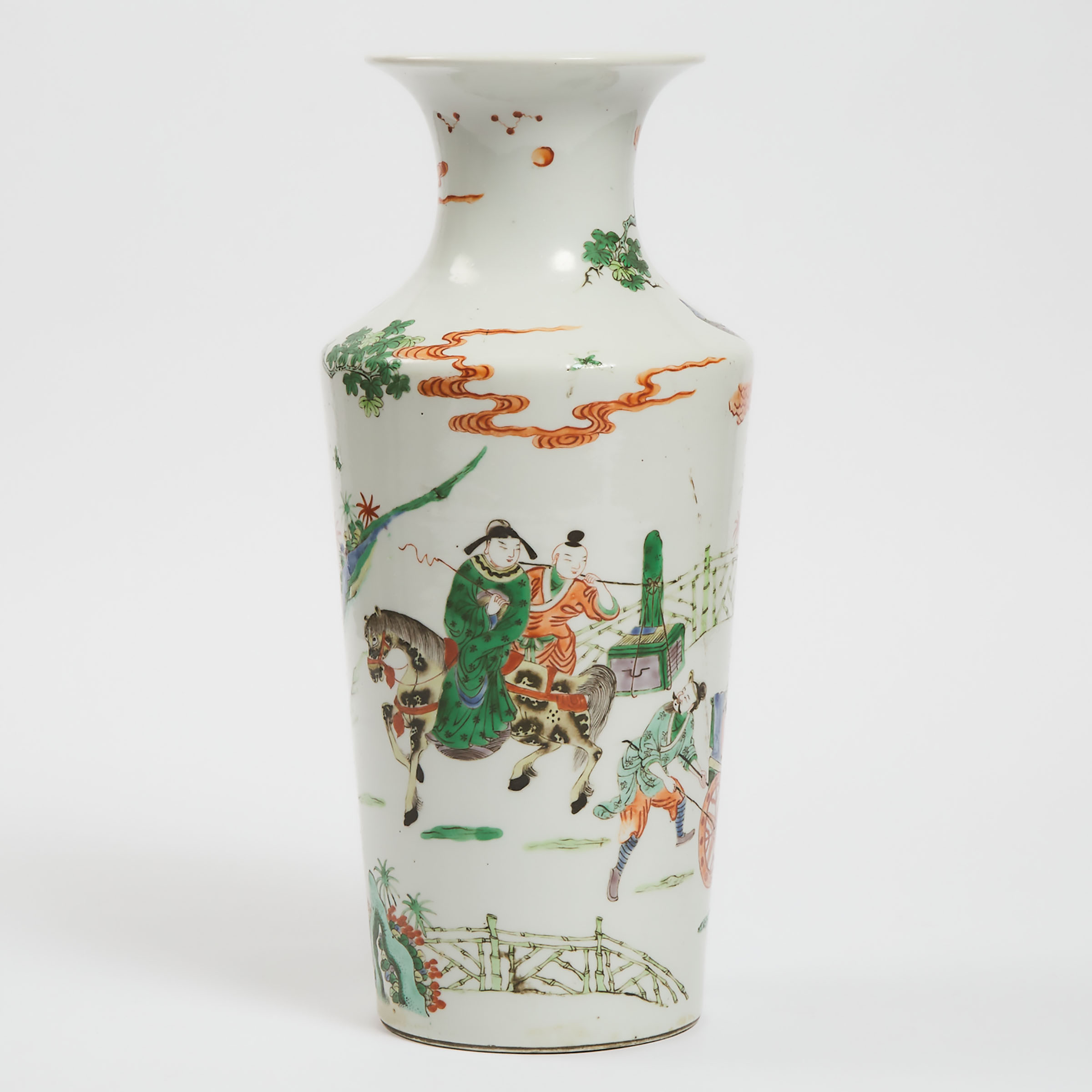 A Famille Verte Figural Vase  3ac798