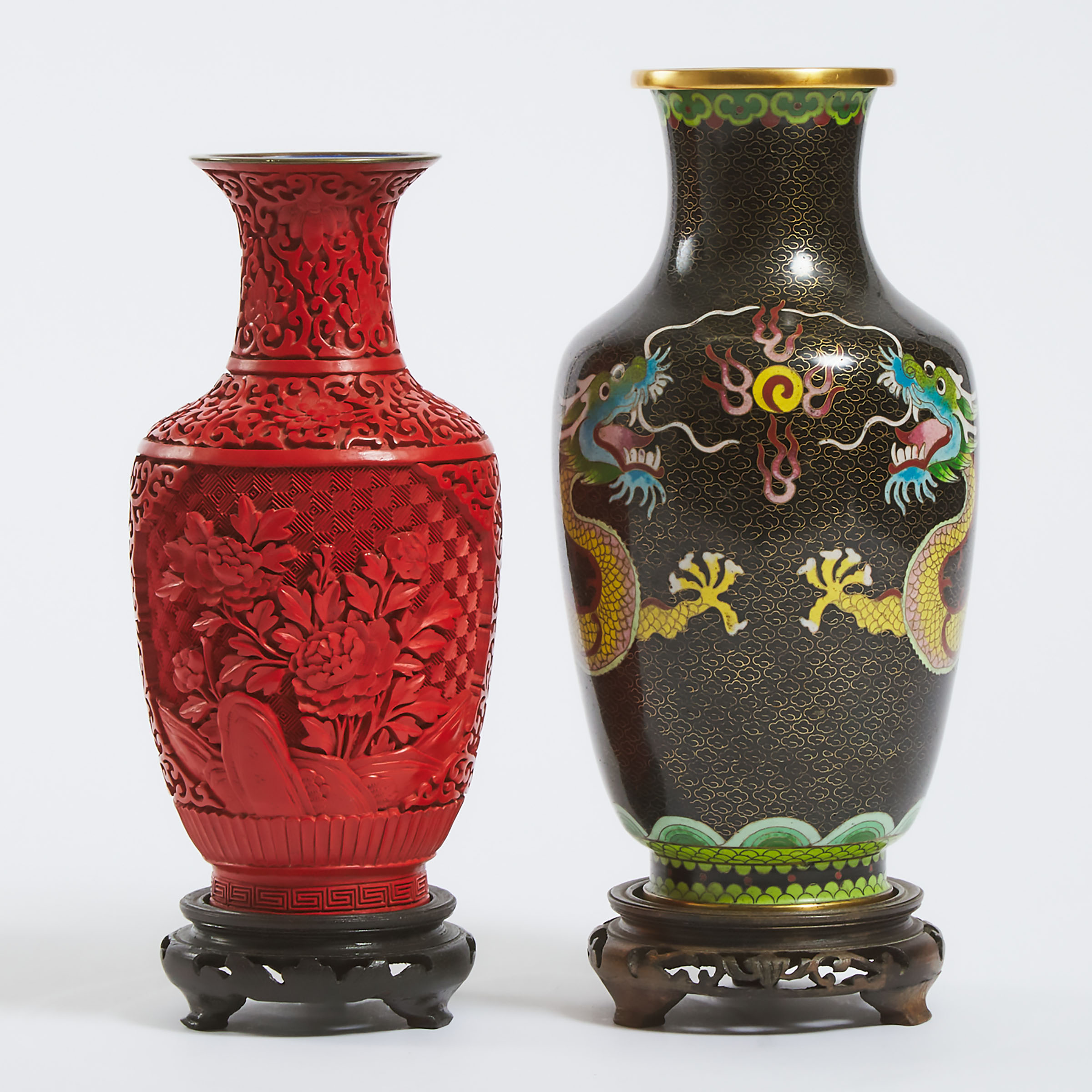 A Chinese Lacquer Vase Together 3ac7a1