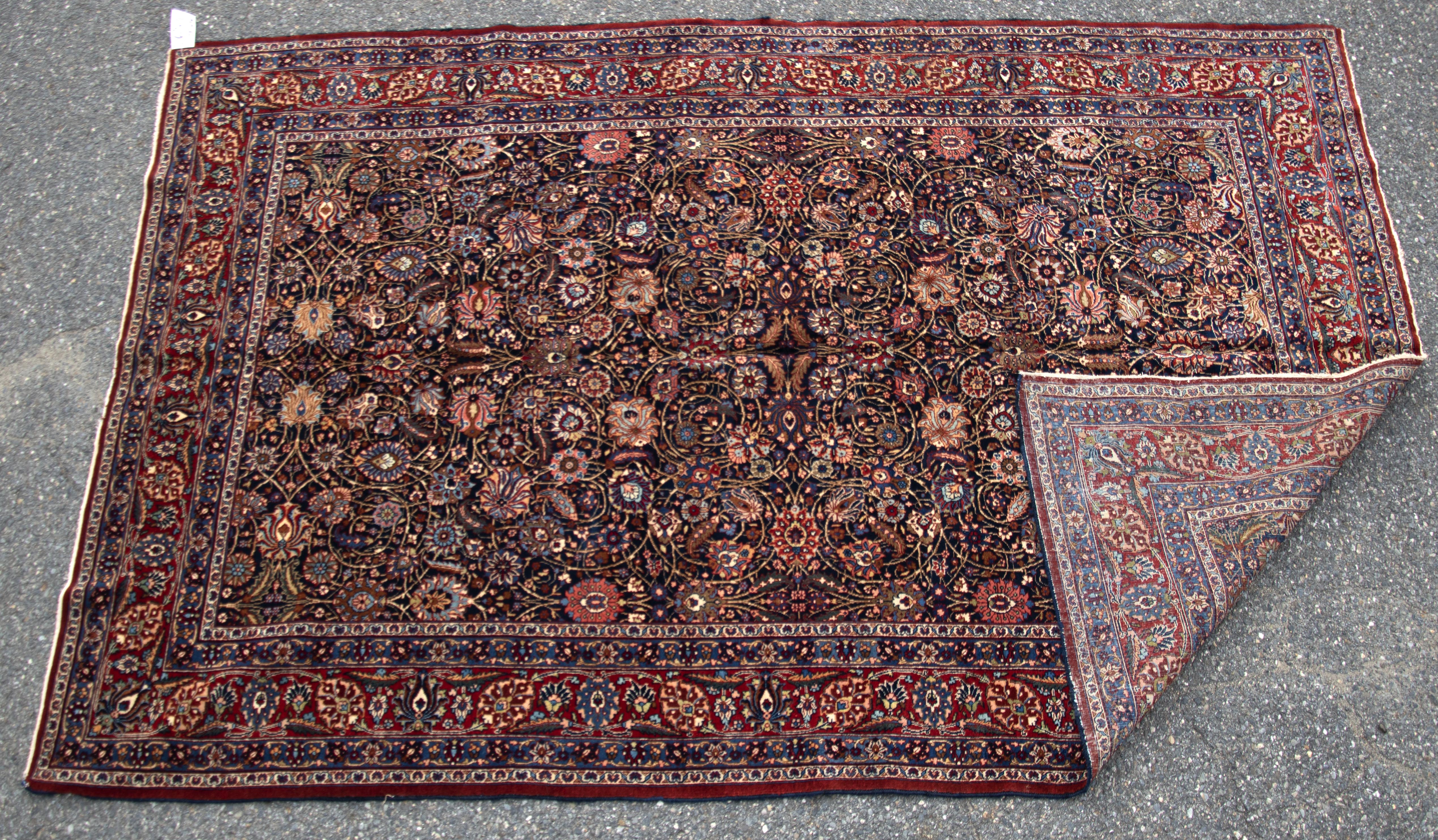 PERSIAN KESHAN RUG. Ca. 1970 Persian