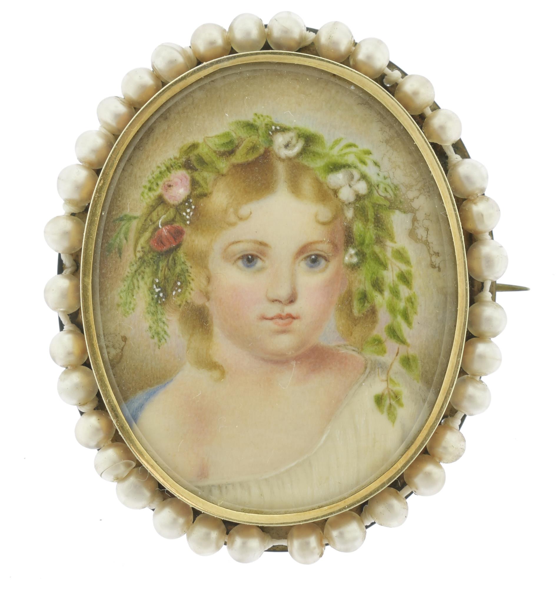 19TH C. MINIATURE PORTRAIT PAINTING