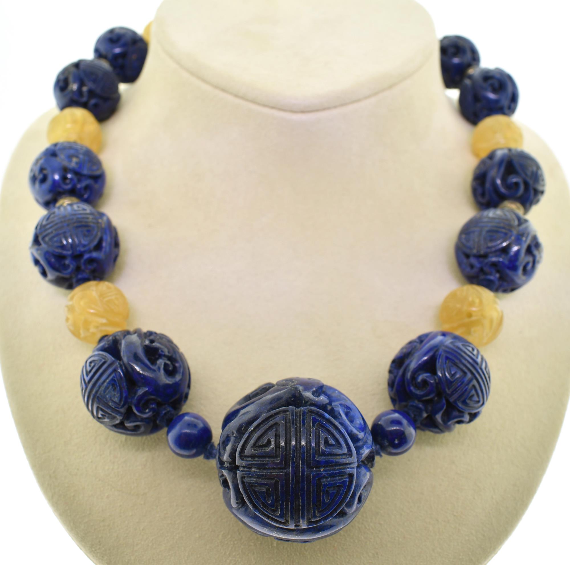 KAI YINIO CHINESE CARVED LAPIS