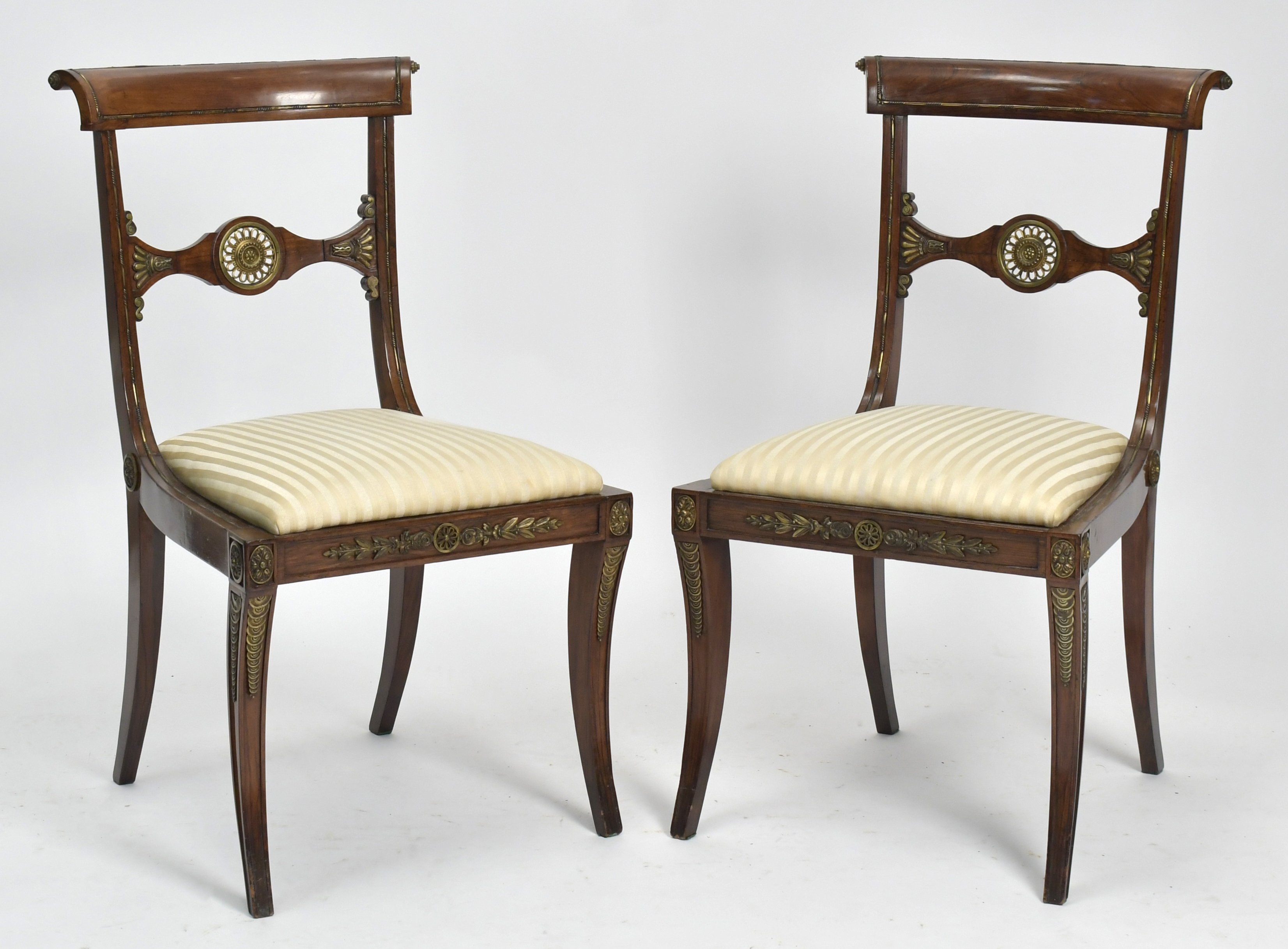 FINE PAIR OF ENGLISH ROSEWOOD REGENCY 3ac8a7