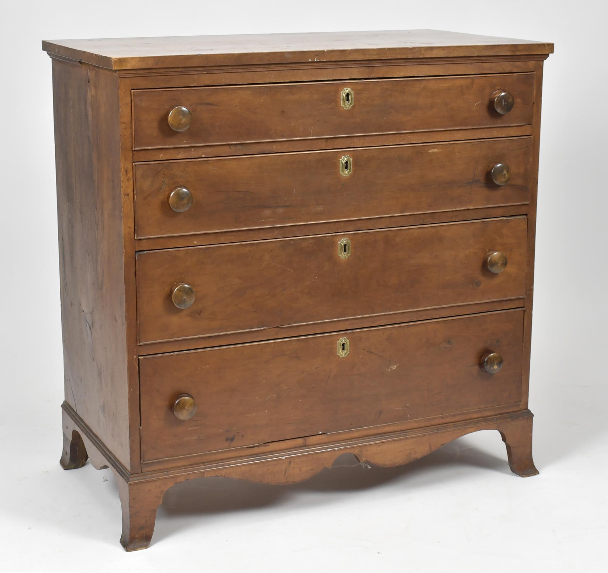 FEDERAL CHERRY CHEST CA. 1800.