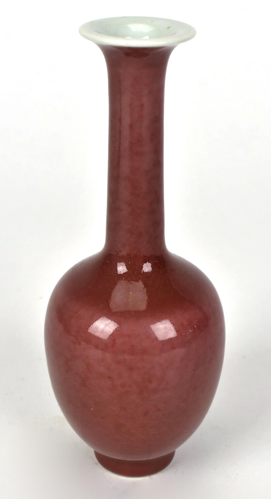 SMALL CHINESE SANG DE BOEUF VASE.