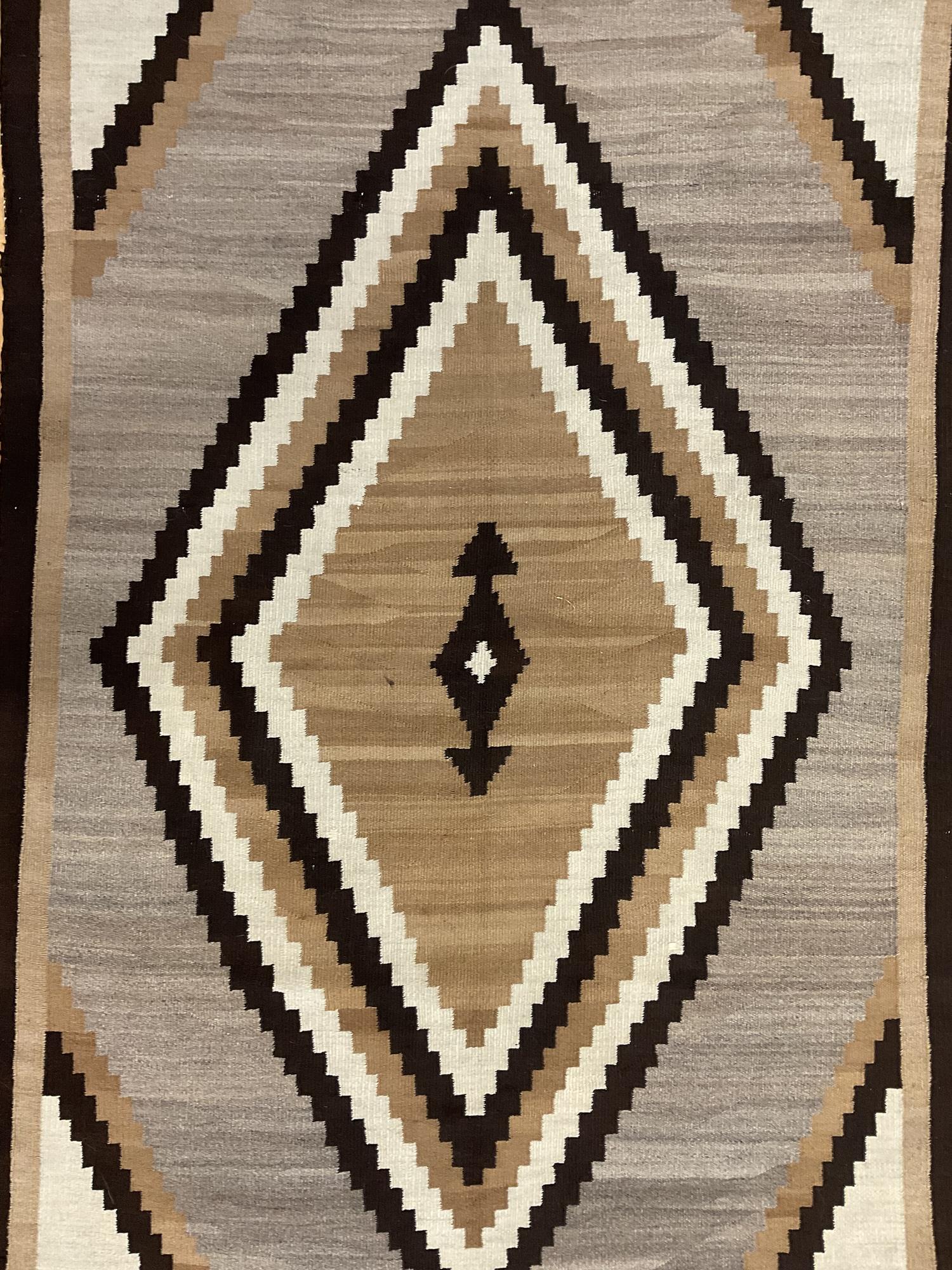 20TH C NAVAJO RUG TWO GRAY HILLS  3ac978