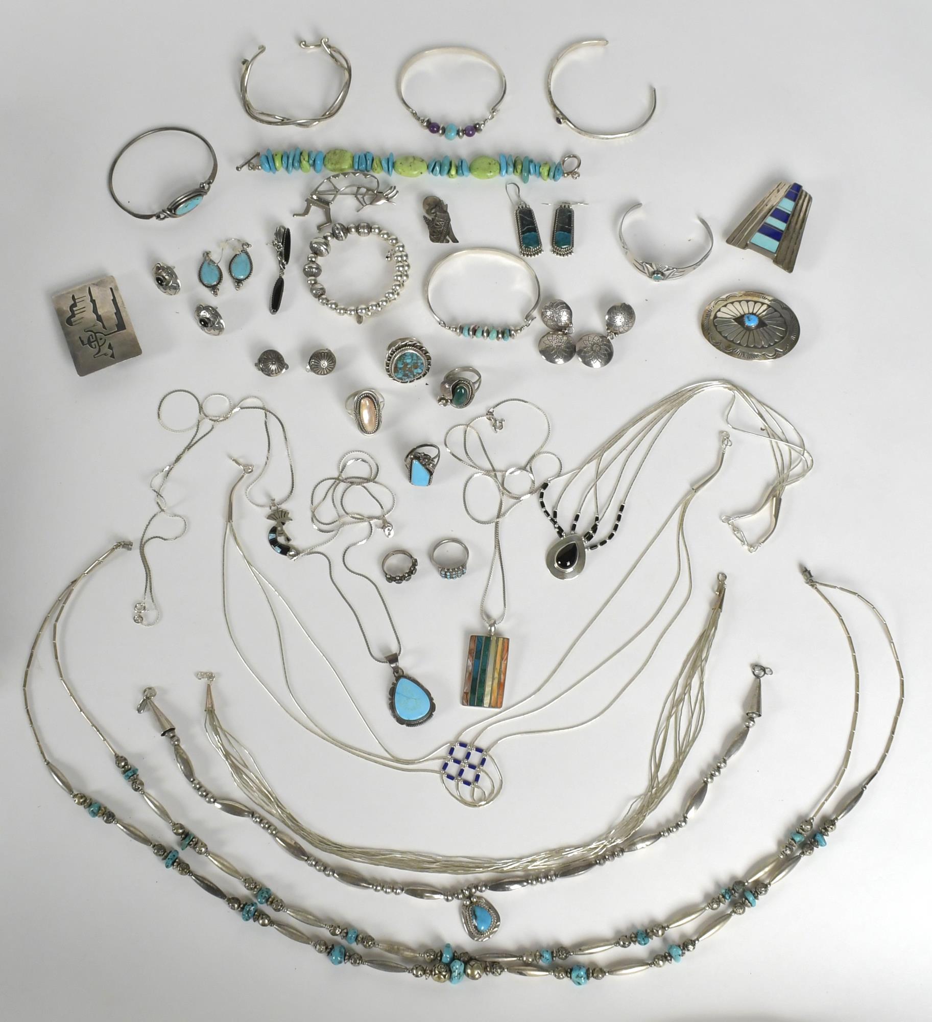 NATIVE AMERICAN STERLING AND TURQUOISE 3ac9af