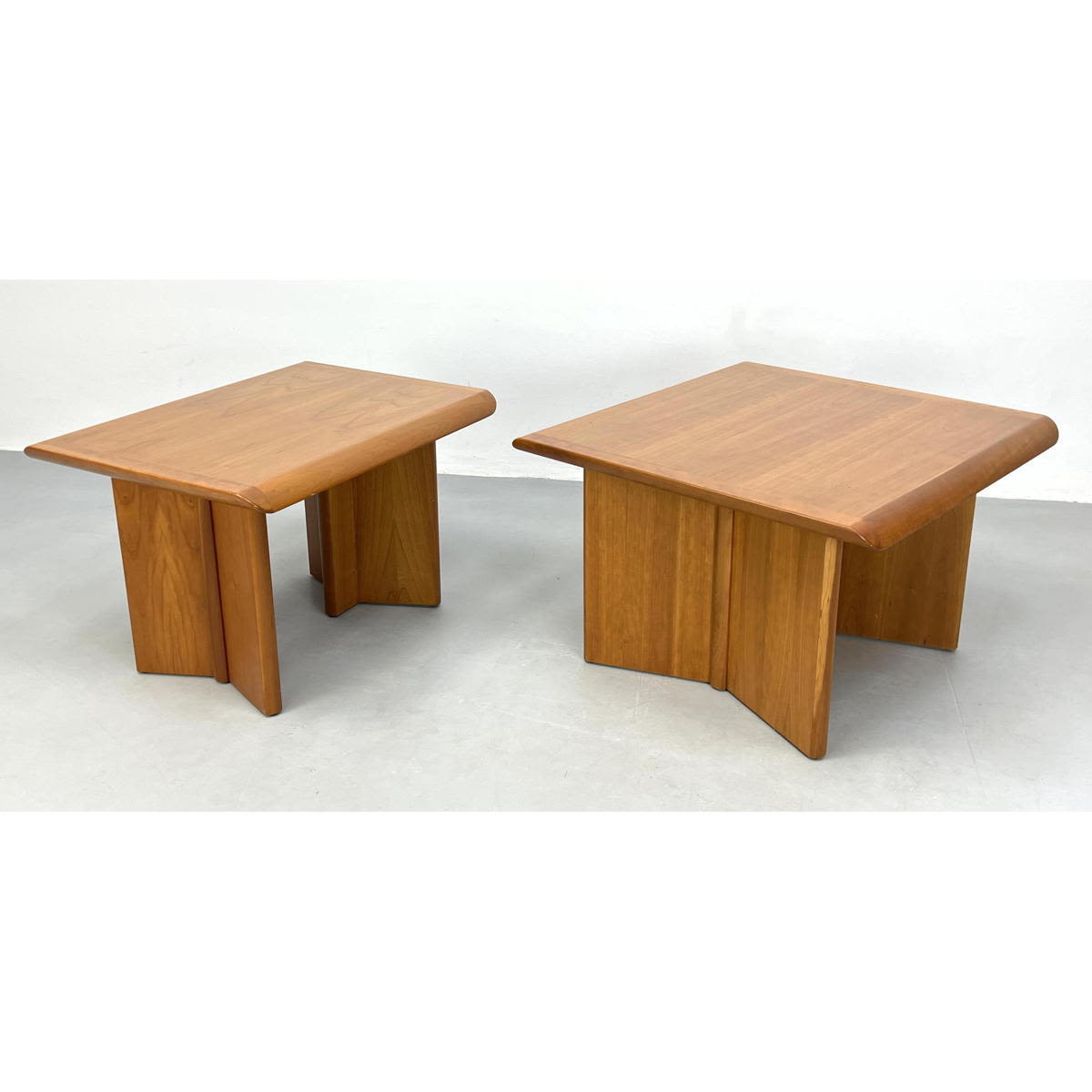 2 pc Modernist Teak Tables Nordic 3ac9c8