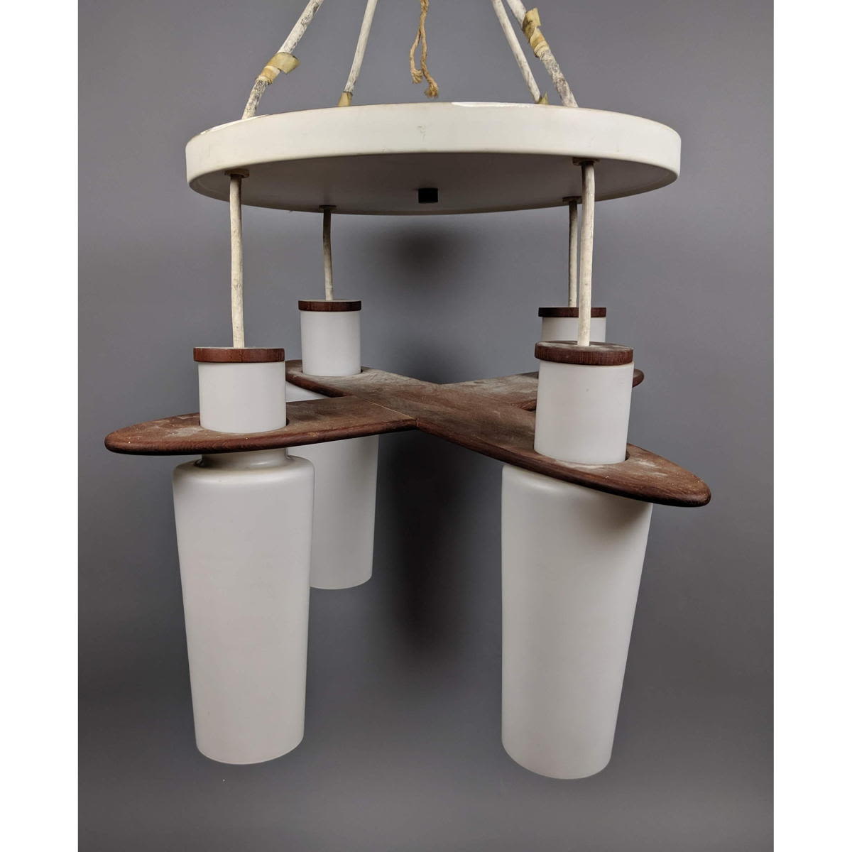 Danish Modern 4 Pendant Chandelier