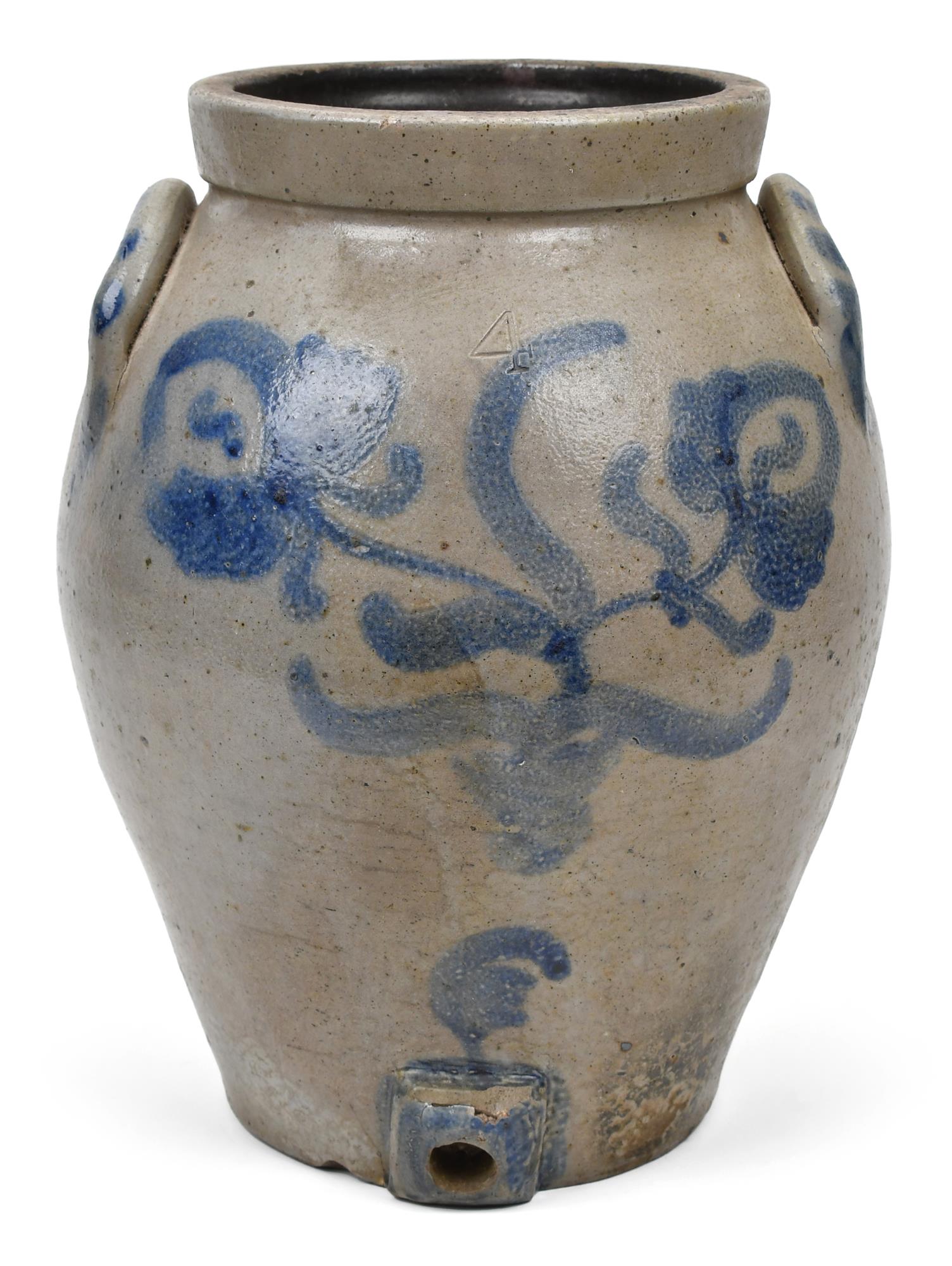 19TH C. DECORATED STONEWARE WATER