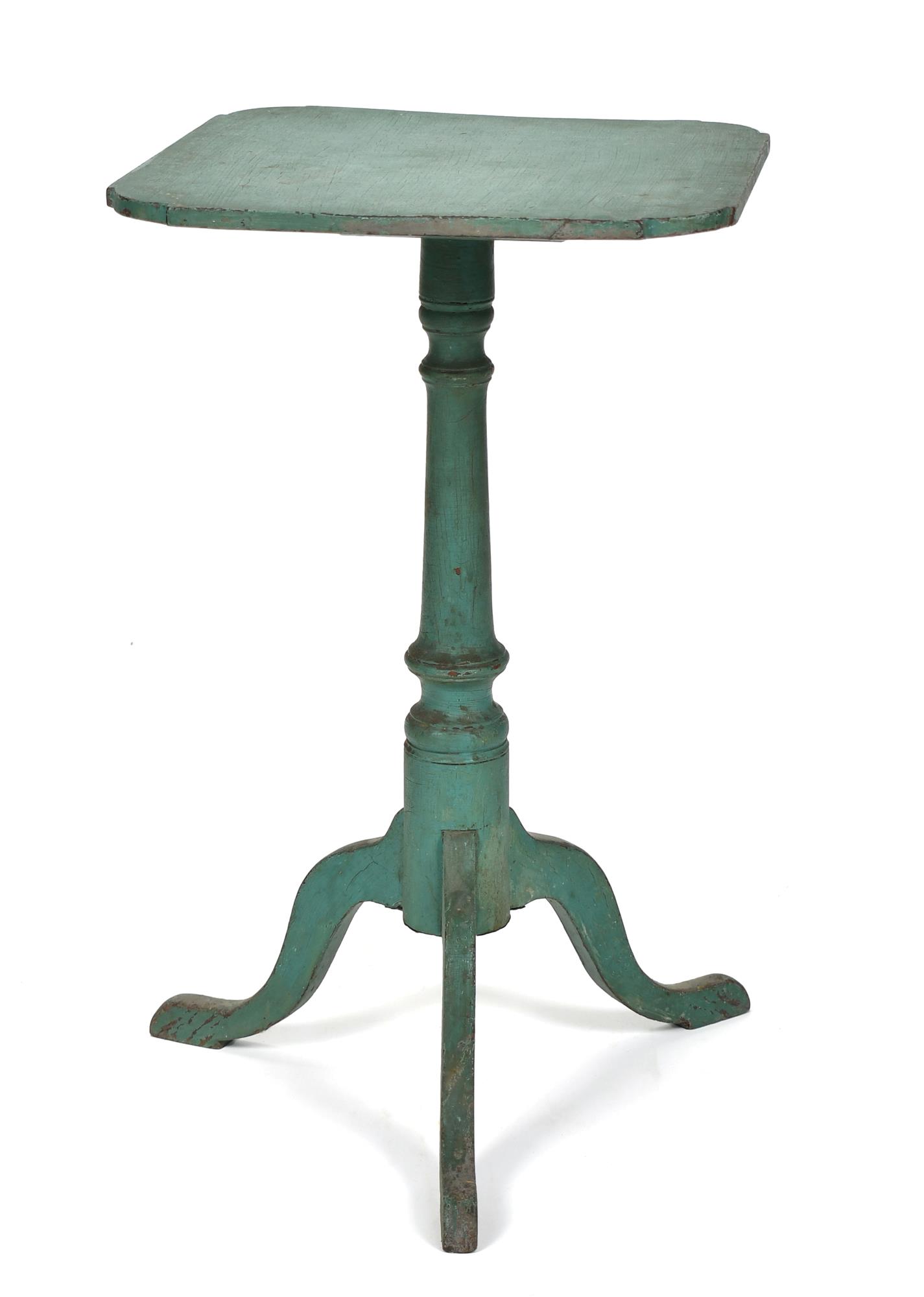 NH PAINTED QUEEN ANNE CANDLESTAND 3acade