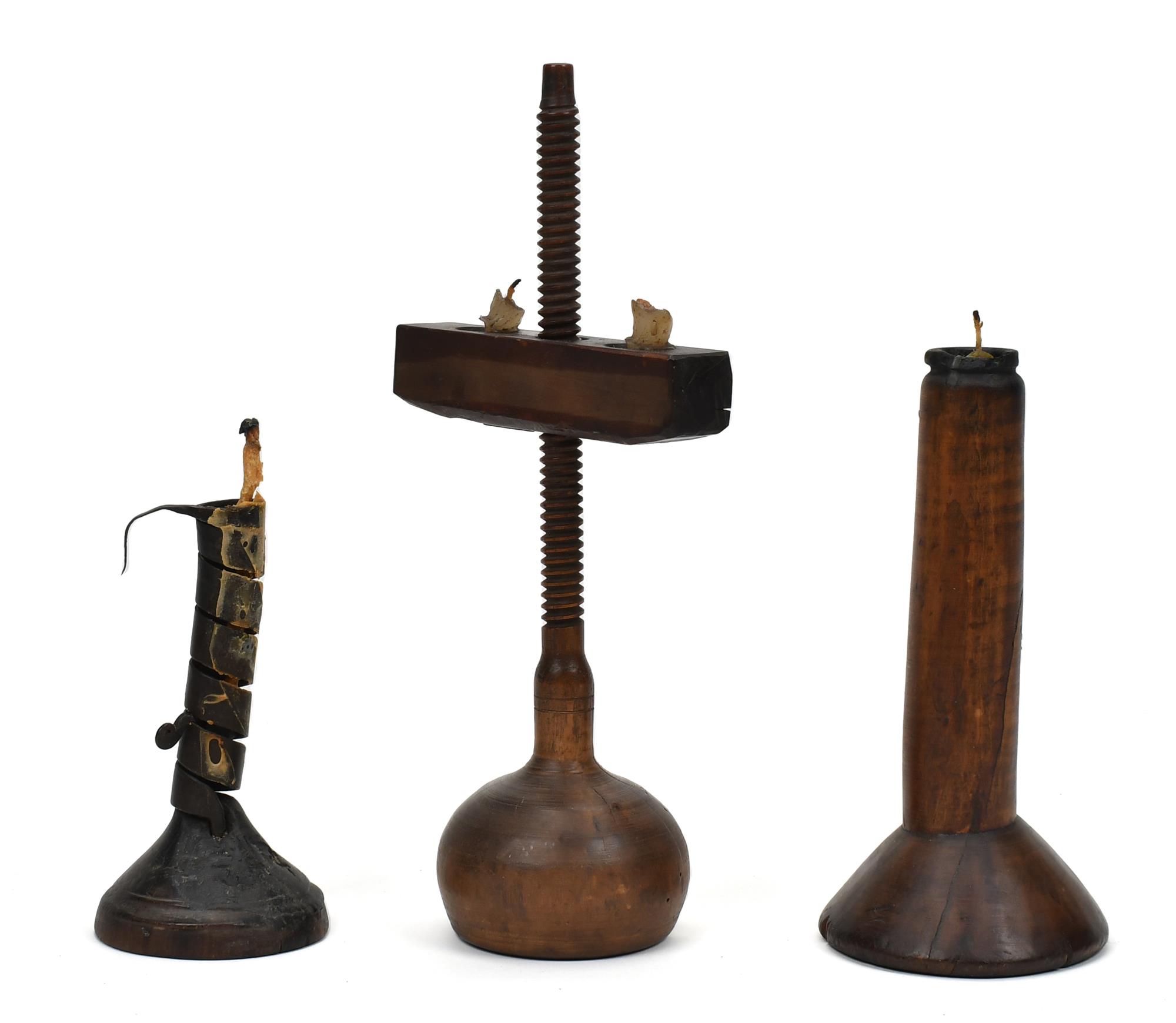 THREE EARLY LIGHTING DEVICES. Early