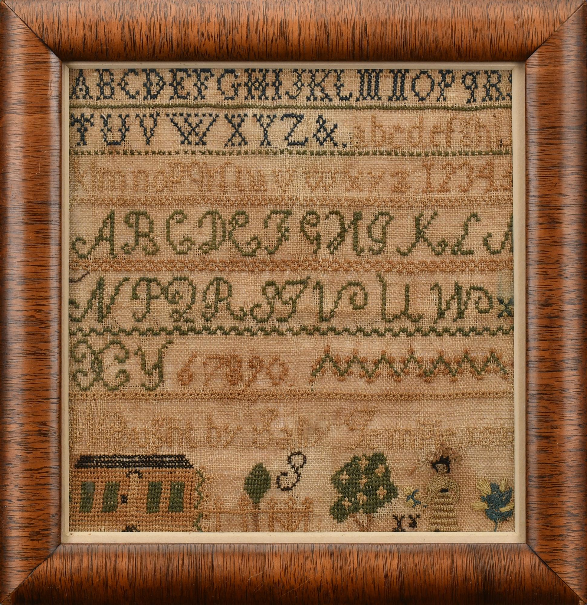 1823 ALPHANUMERIC SAMPLER BY SALLY