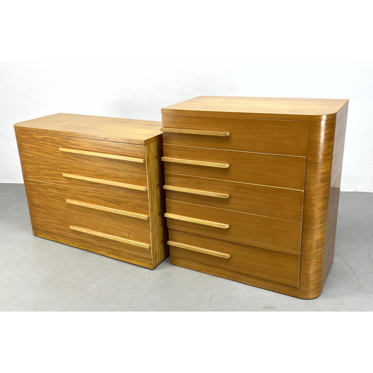 2pc Donald Deskey for Widdicomb Dressers.