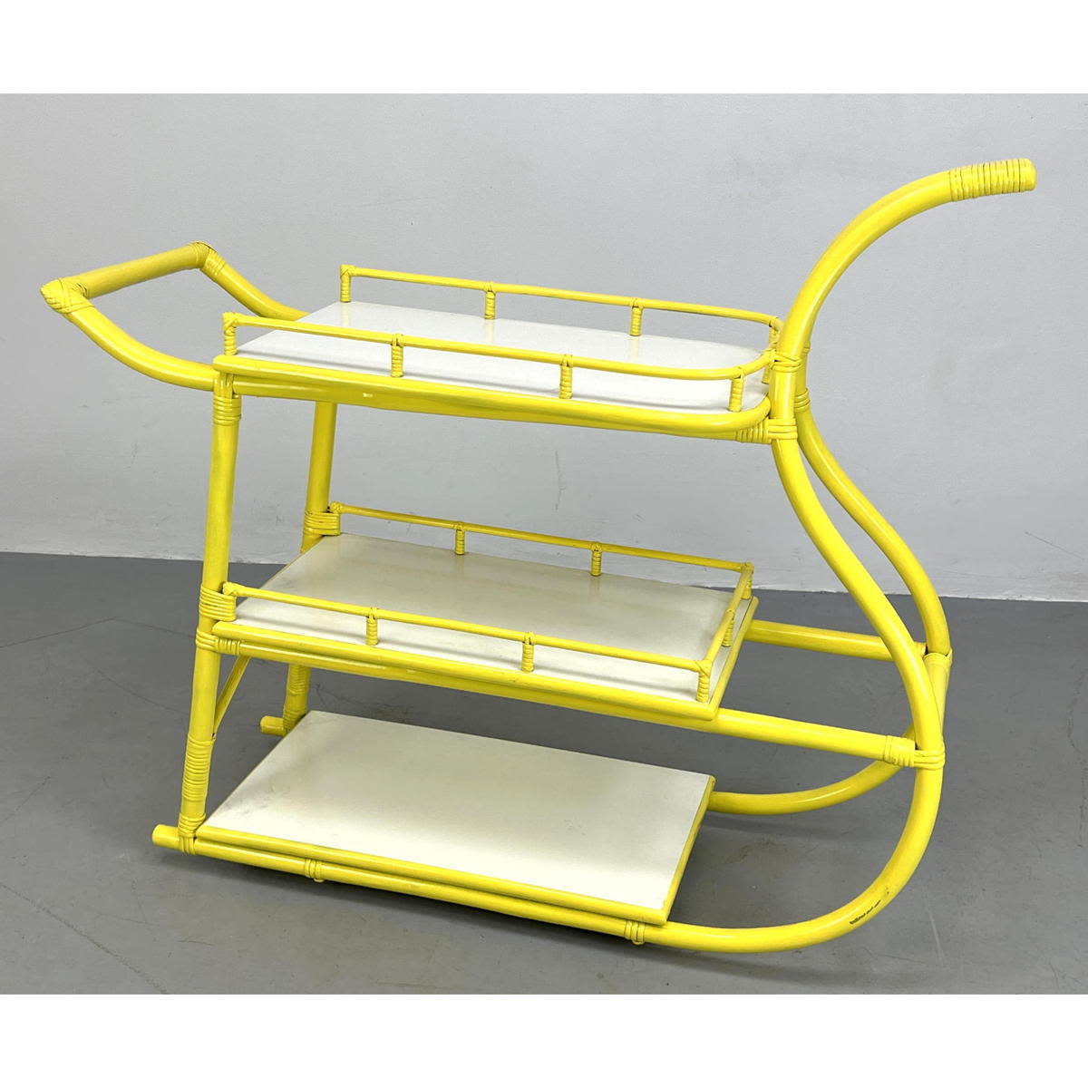 Yellow Bamboo Bar Cart by Willow 3acbb4