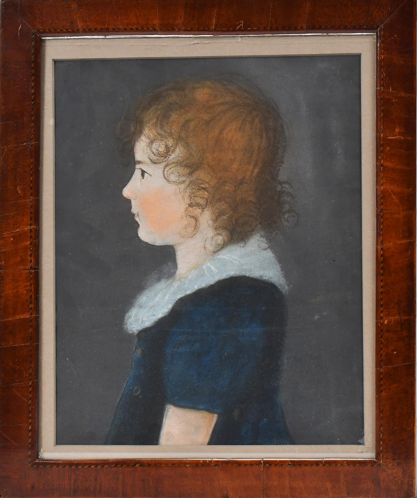 LATE 19TH C PASTEL OF YOUNG GIRL  3acbc2