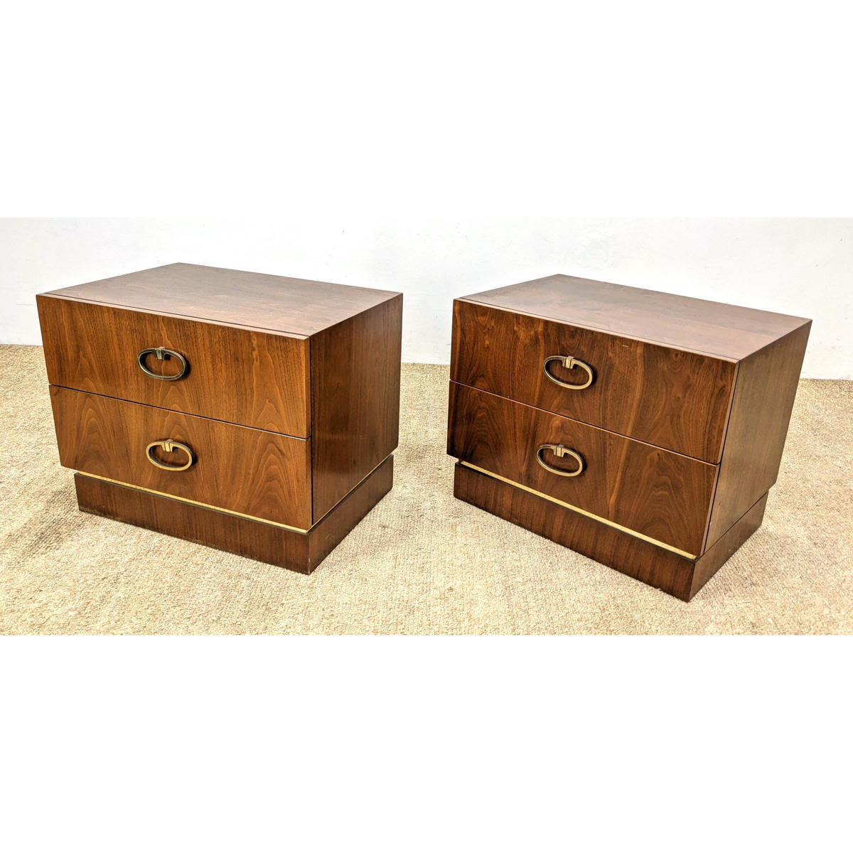Pr FOUNDERS Two Drawer Cabinets 3acbdc