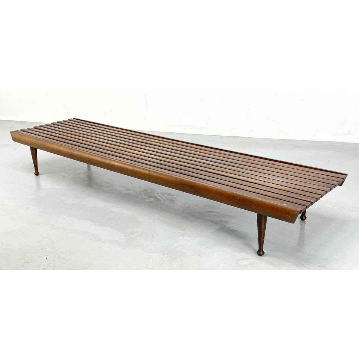 Wood MCM Slat Bench Thick drumstick 3acbe6