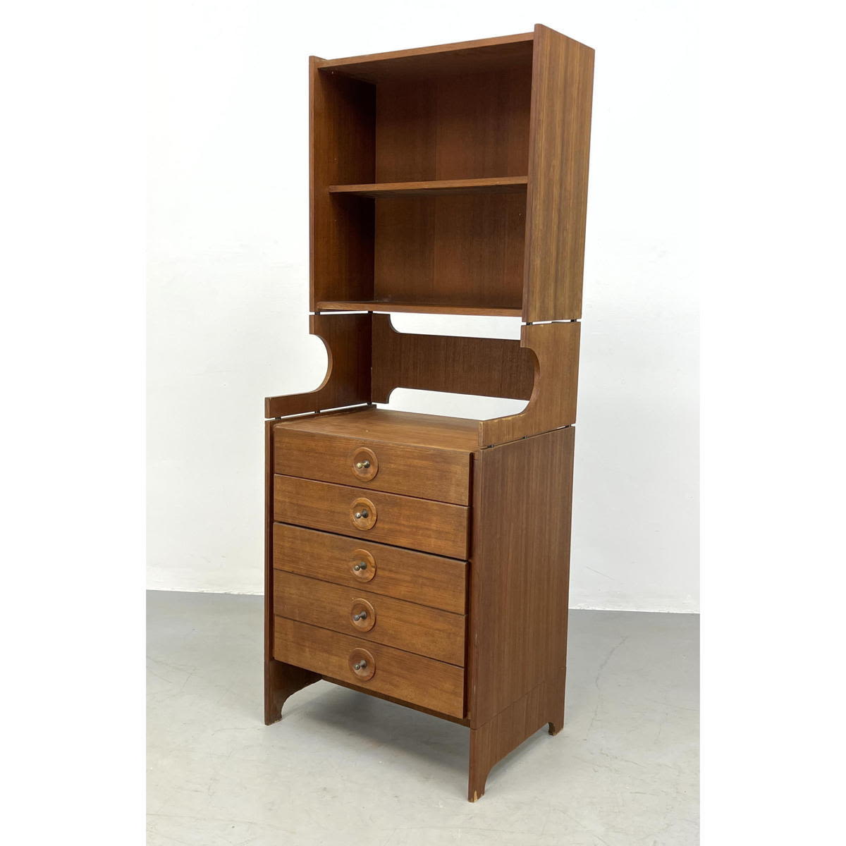 Three Part Danish Modern Teak Cabinet 3acc53