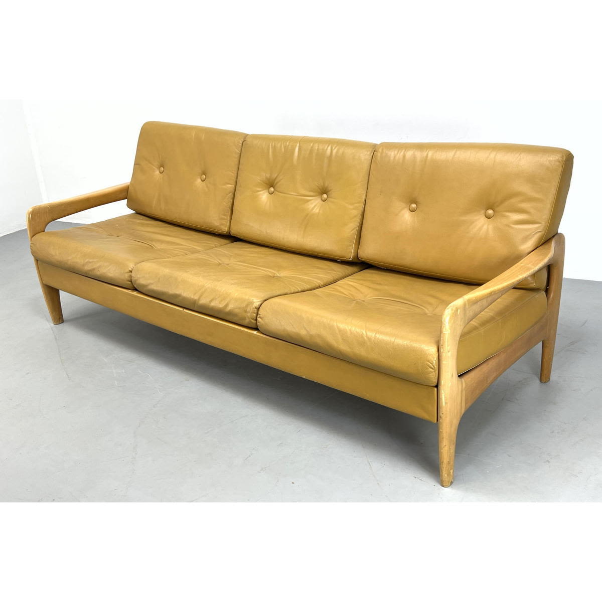 Danish Modern Sofa Couch with Open 3acc95