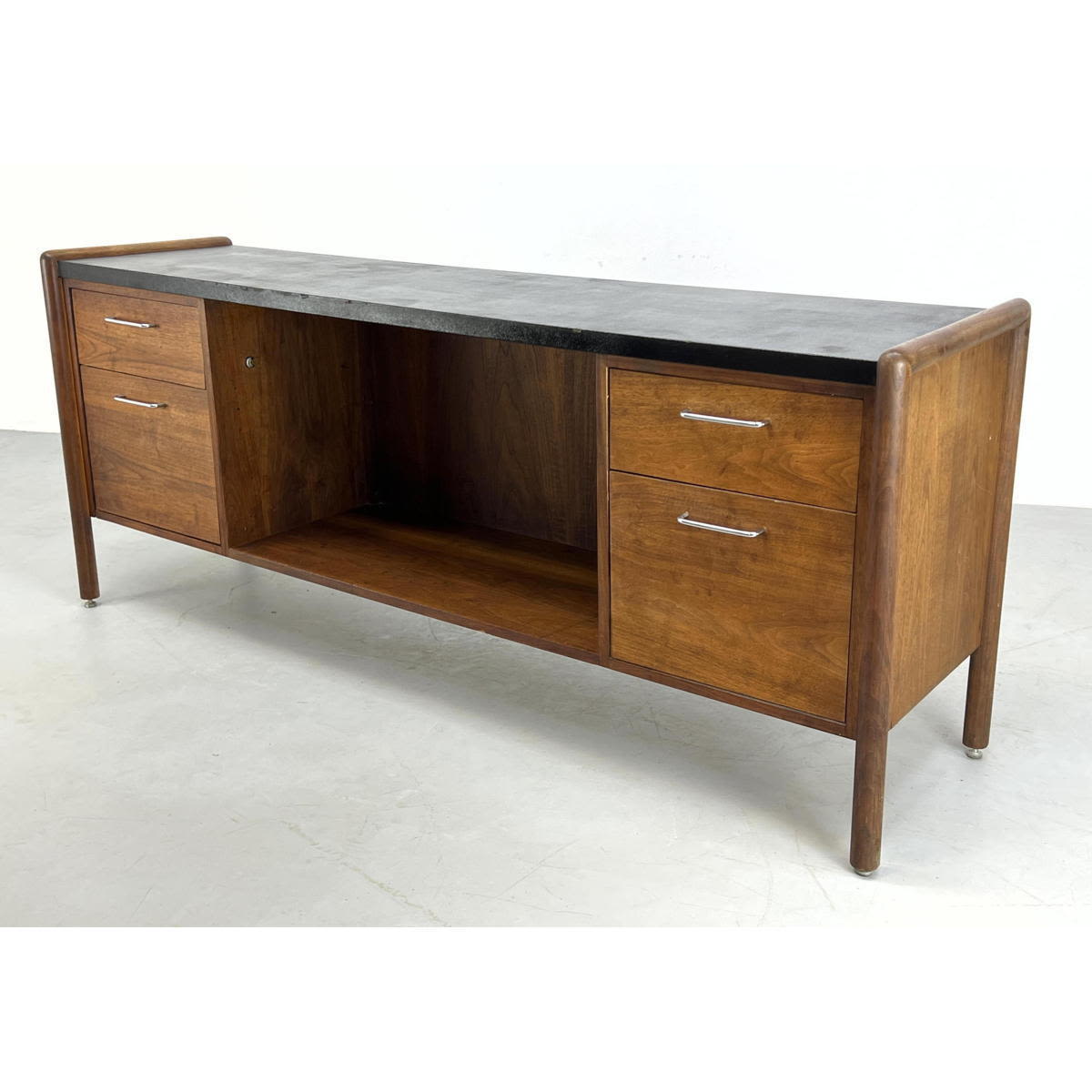 Jens Risom style walnut credenza 3accdd