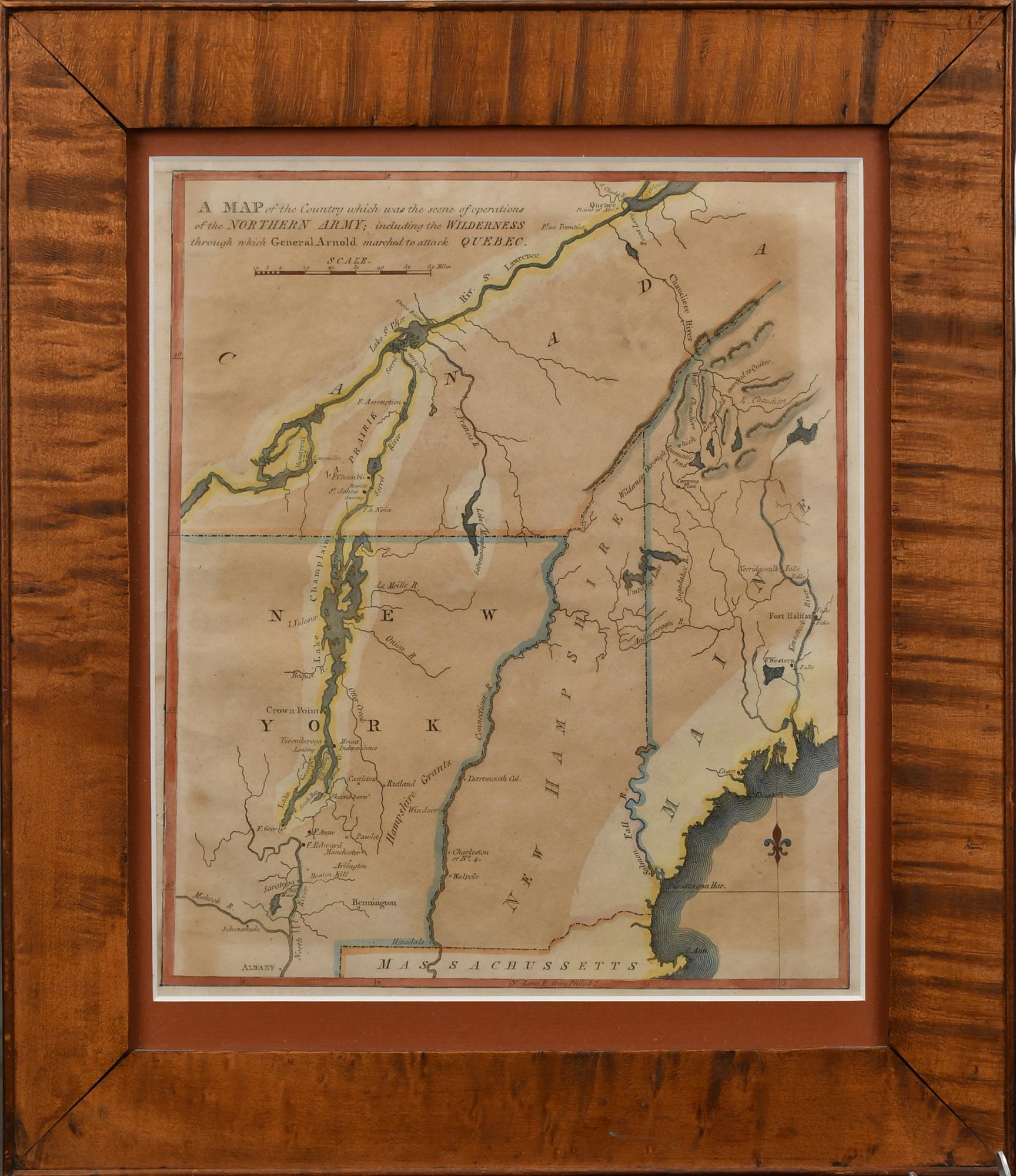 EARLY PRINT OF HISTORICAL MAP  3acce5