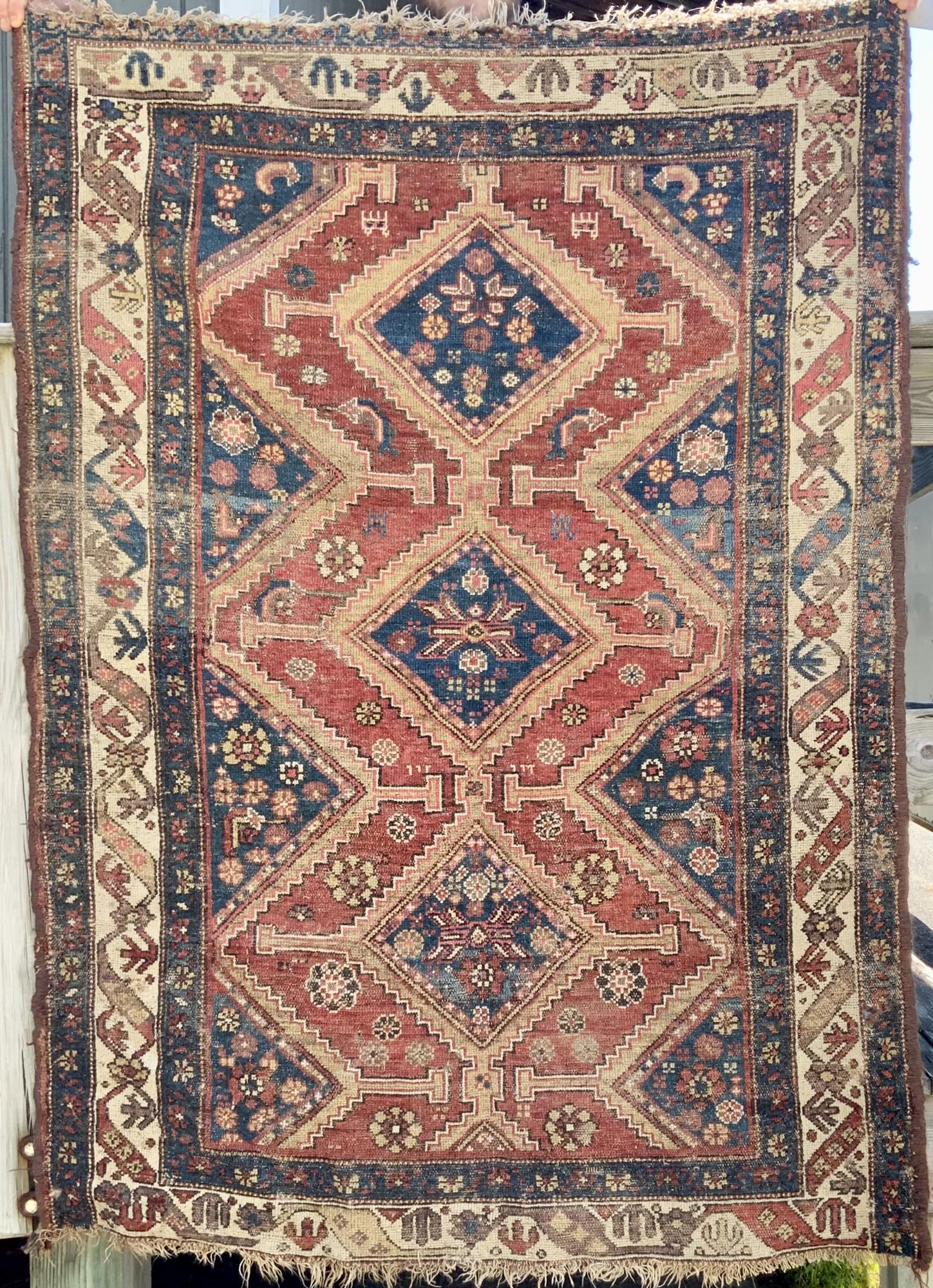 ANTIQUE ORIENTAL SCATTER RUG Scatter