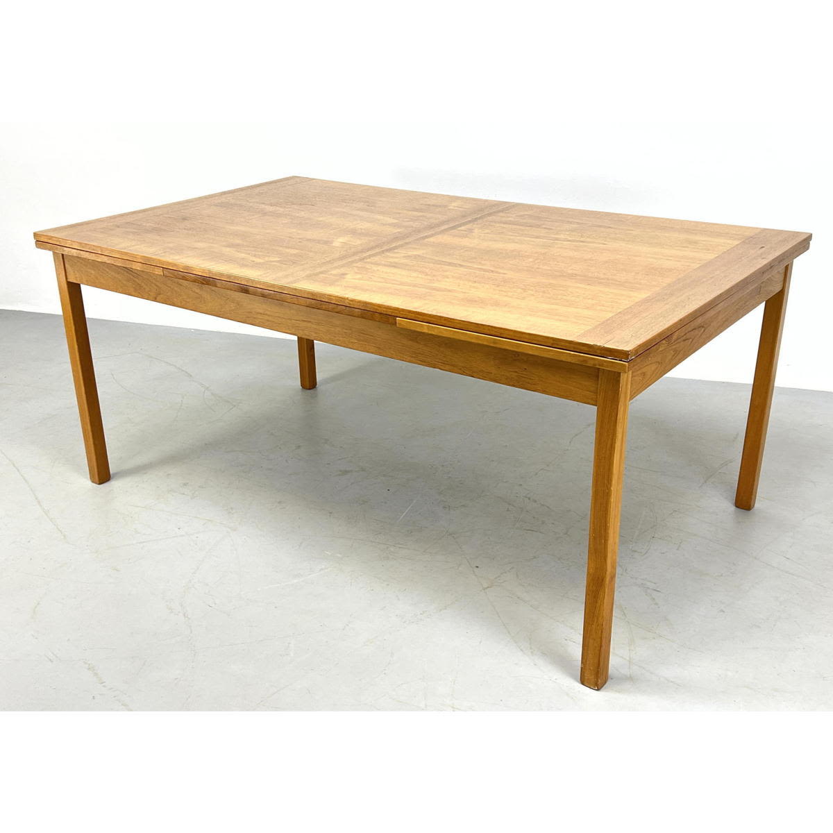 Danish teak refractory dining table.