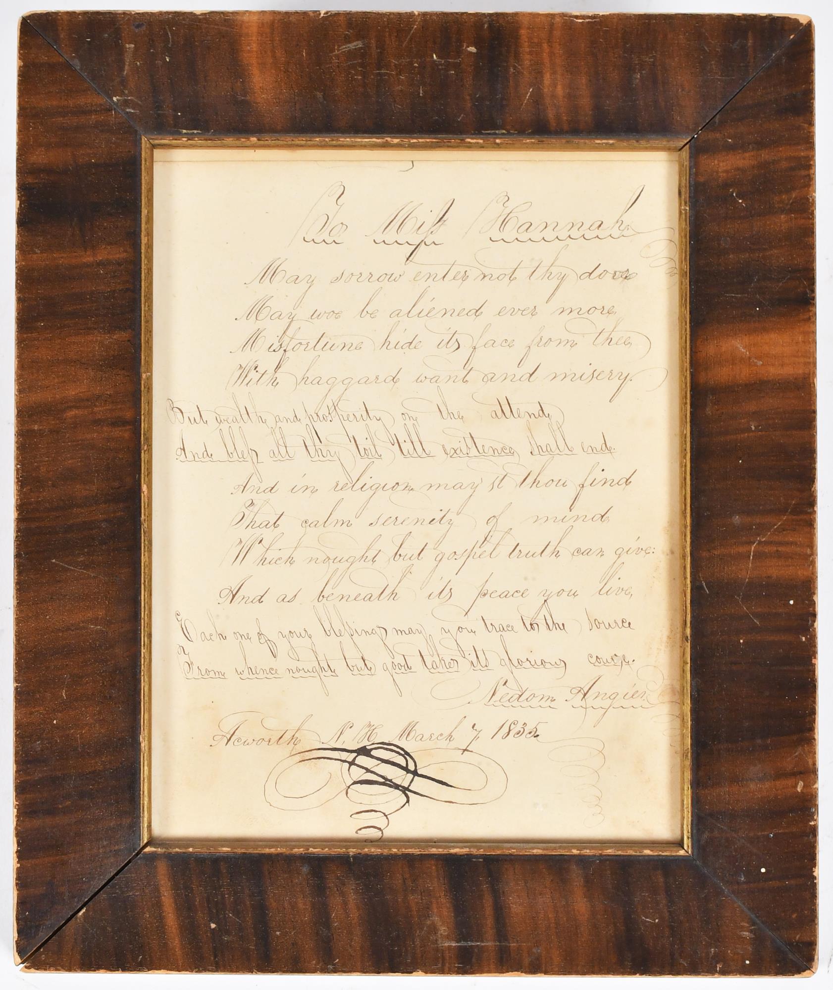 1835 HAND WRITTEN LOVE LETTER  3acd3d