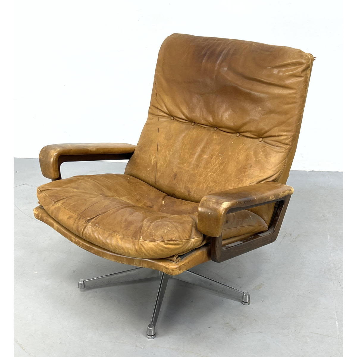 Mid Century Modern Leather Lounge 3acd5c