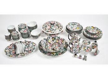 A great antique set of well decorated