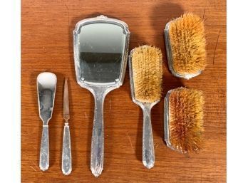 A six piece weighted sterling dresser 3ace7f