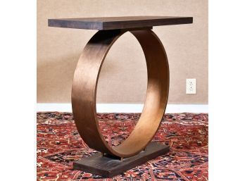 A Mid-Century console table with