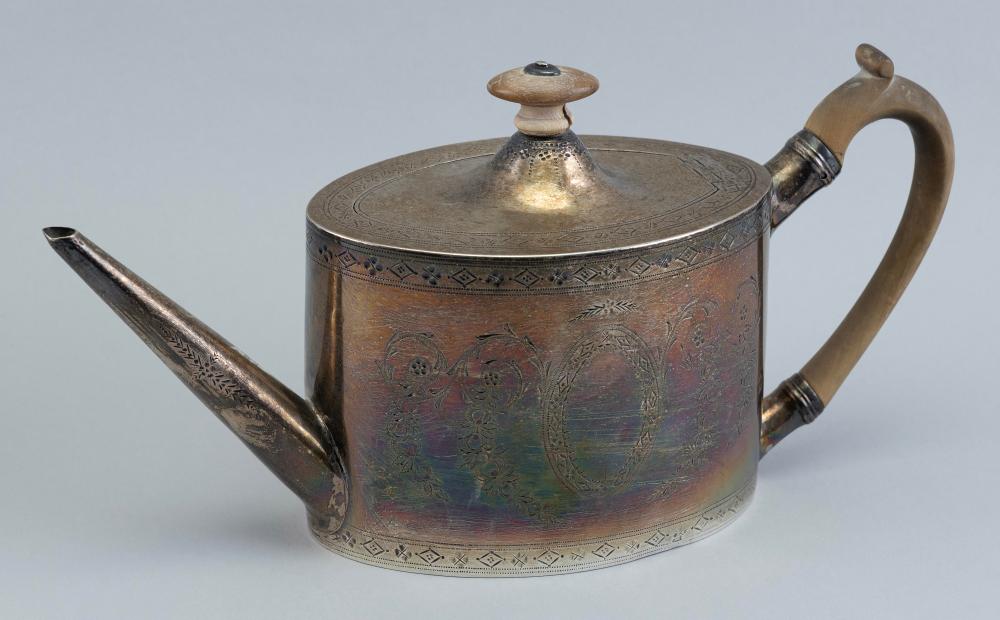 ADAM-STYLE STERLING SILVER TEAPOT