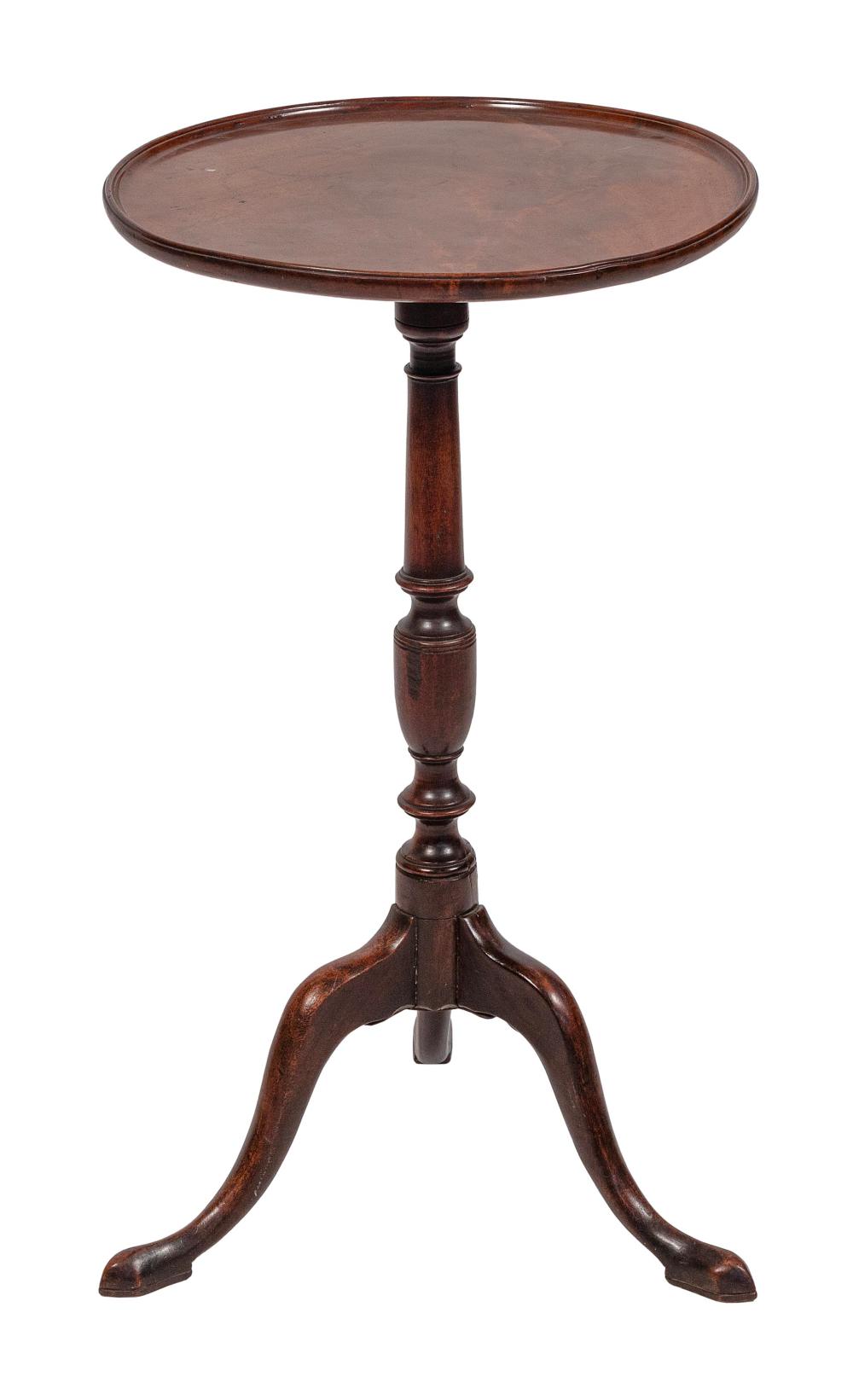 ENGLISH DISH-TOP CANDLESTAND EARLY