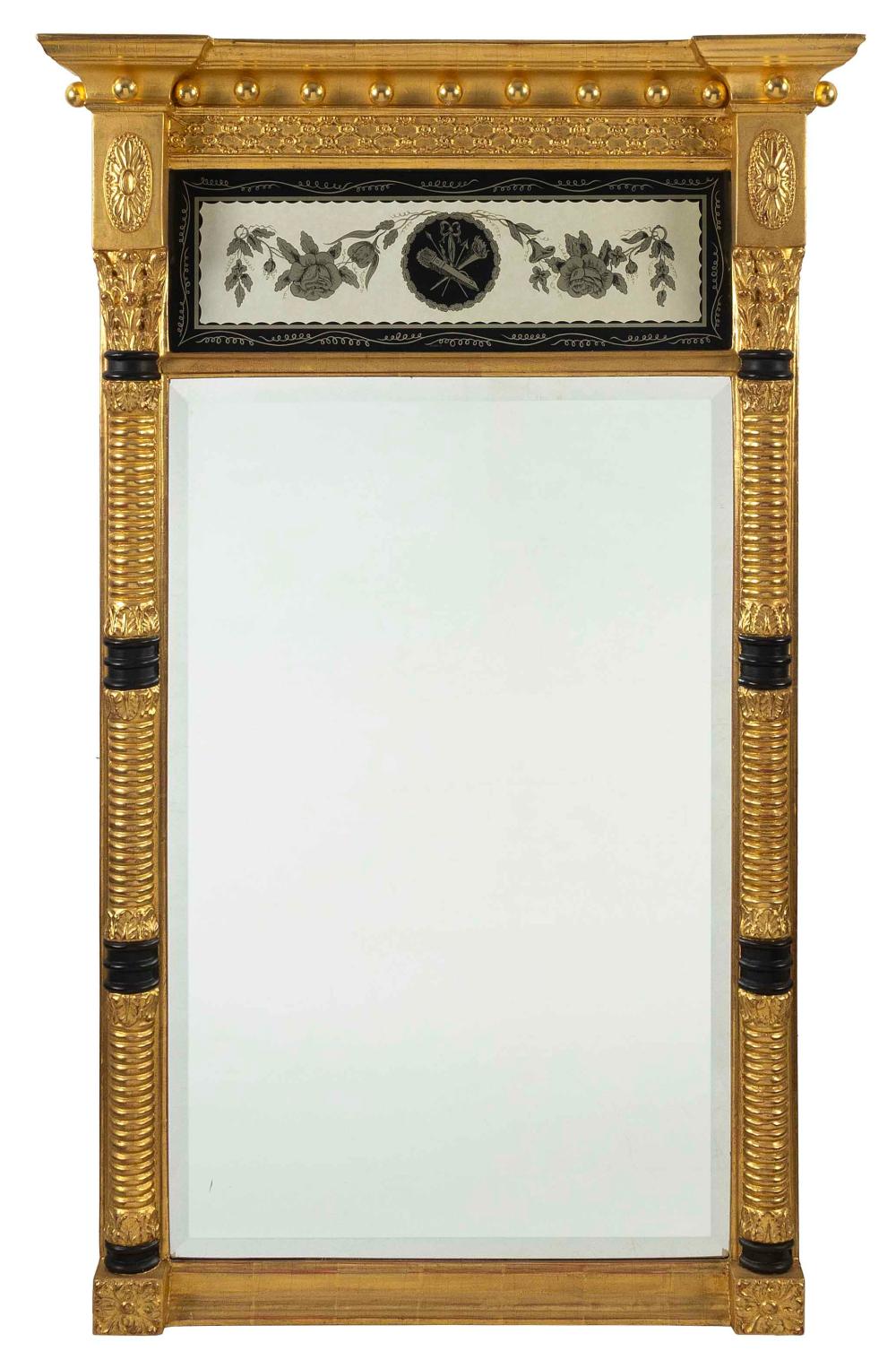 NEOCLASSICAL STYLE EGLOMISE MIRROR 3af6b1