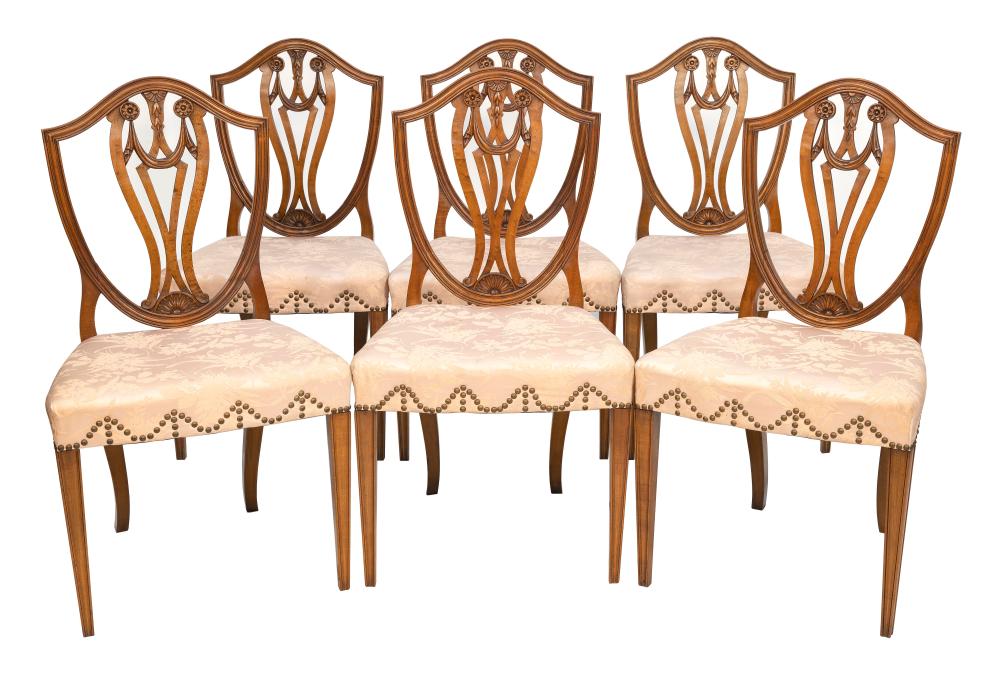 SET OF SIX FEDERAL STYLE SIDE CHAIRS 3af6cd