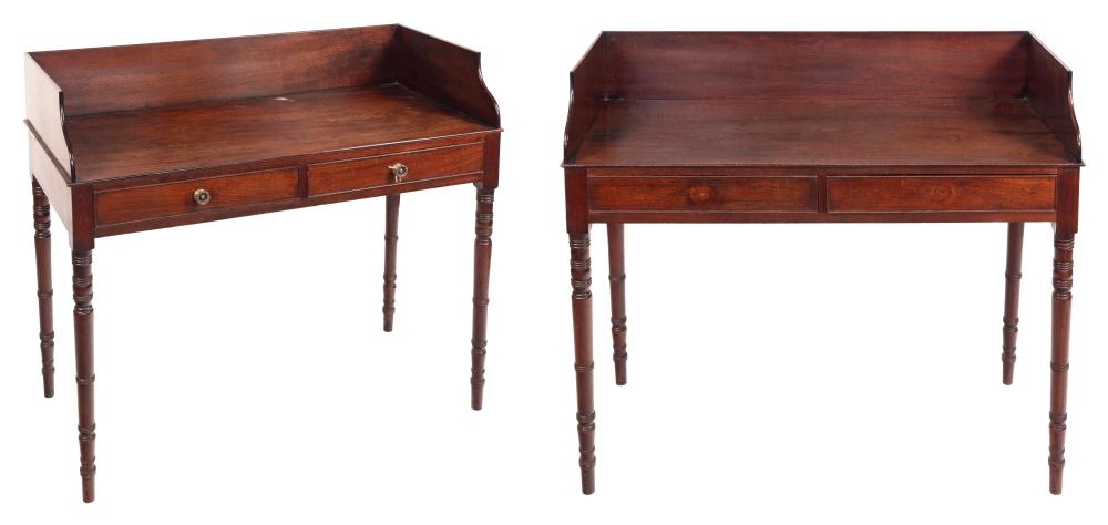 PAIR OF SHERATON WASHSTANDS 19TH
