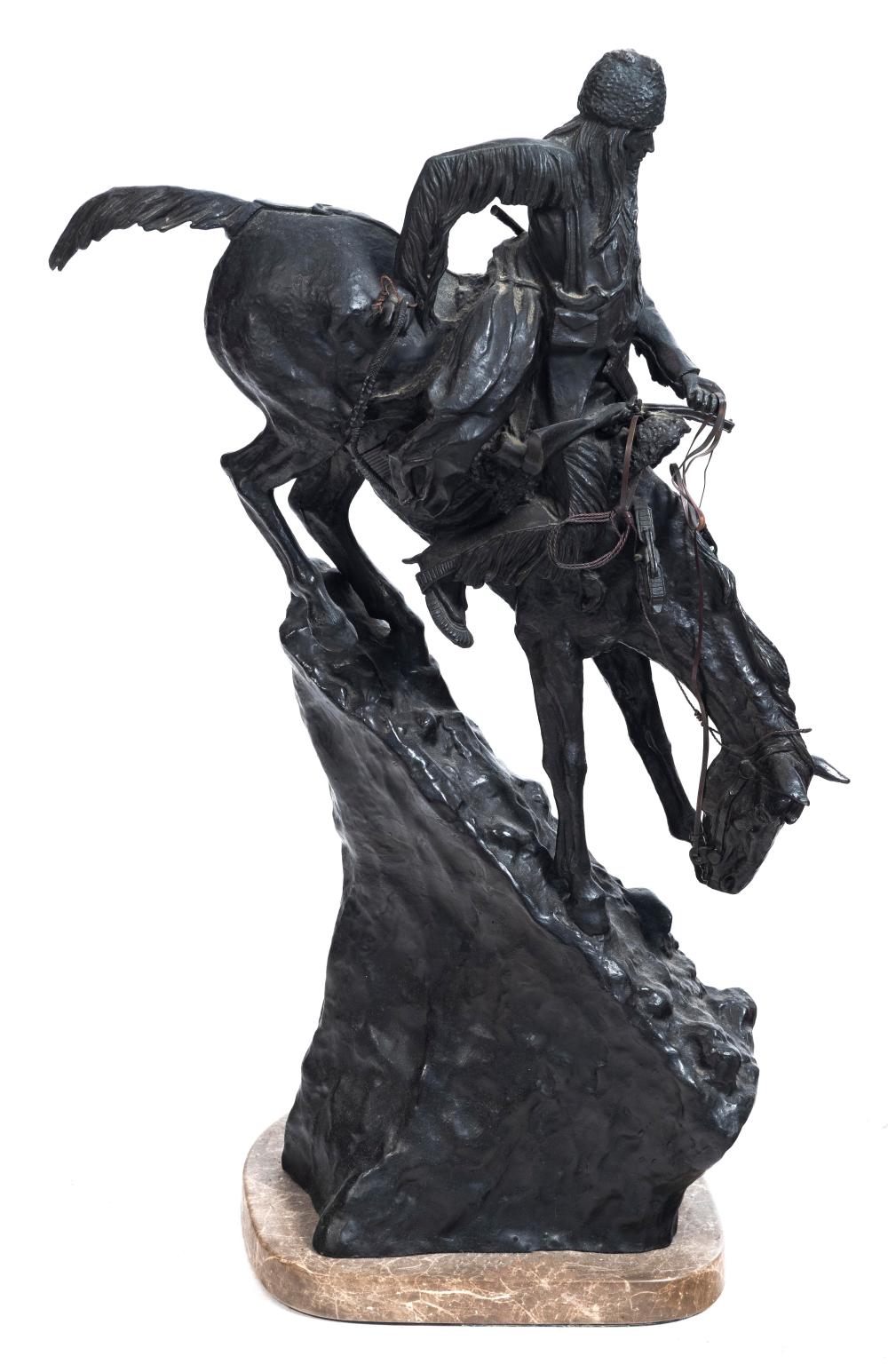 BRONZE AFTER FREDERIC REMINGTON'S